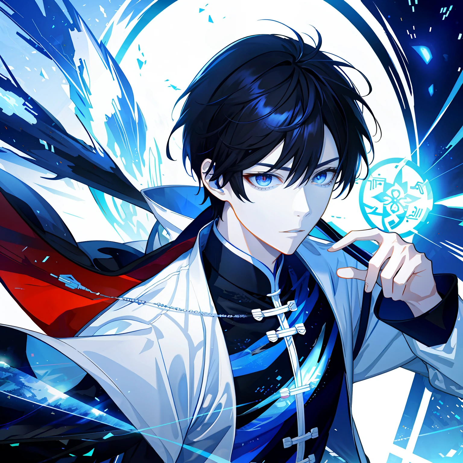 tmasterpiece,best qualtiy,1boys,Handsome,with short black hair,Red pupils,White gold tunic,modern day ,Best light and shadow,eventide,Details sunshine,Open-mouthed,magia,streamer,full bodyesbian,The ancient black dragon was right behind him,Dark skies,nigth ,火焰,salama,Ice and snow
,Extremely detailed CG unified 8K wallpaper,Complicated details,