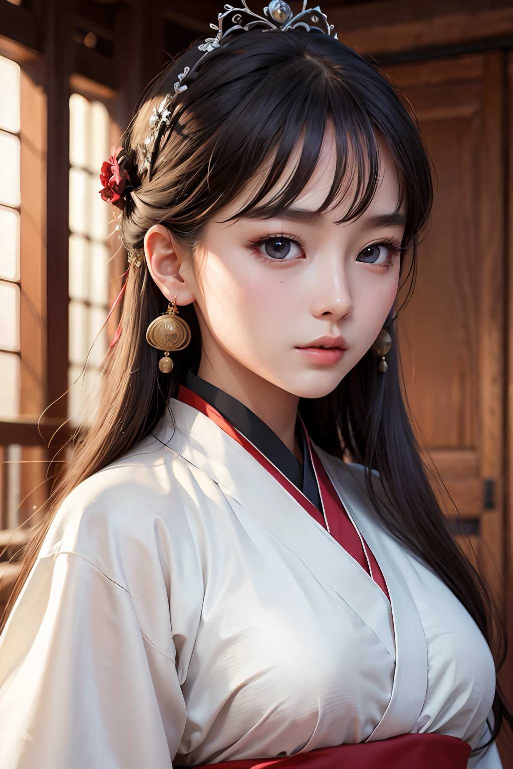 Best quality ,Masterpiece, illustration, An extremely delicate and beautiful, Extremely detailed ,CG ,Unity ,8K wallpaper, Amazing, finedetail, Masterpiece,Best quality,offcial art,Extremely detailed Cg Unity 8K wallpaper,absurderes, unbelievable Ridiculous, hugefilesize , Ultra-detailed, A high resolution, Extremely detailed,Beautiful detailed girl, Extremely detailed eyes and face, Beautiful detailed eyes,light in face,(Hanfu:1.1),1girll