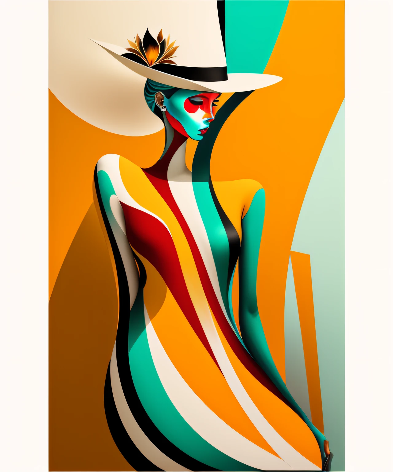 Conjunto de pintura surreal, silhueta de contorno abstrato feminino, Continuous design, estilo artsy, linhas, rosto com floral contorno, linha continua, desenho abstrato, contornos minimalistas, somente contornos, uma linha de desenho, pintura de rosto surreal, pintura de face com uma linha