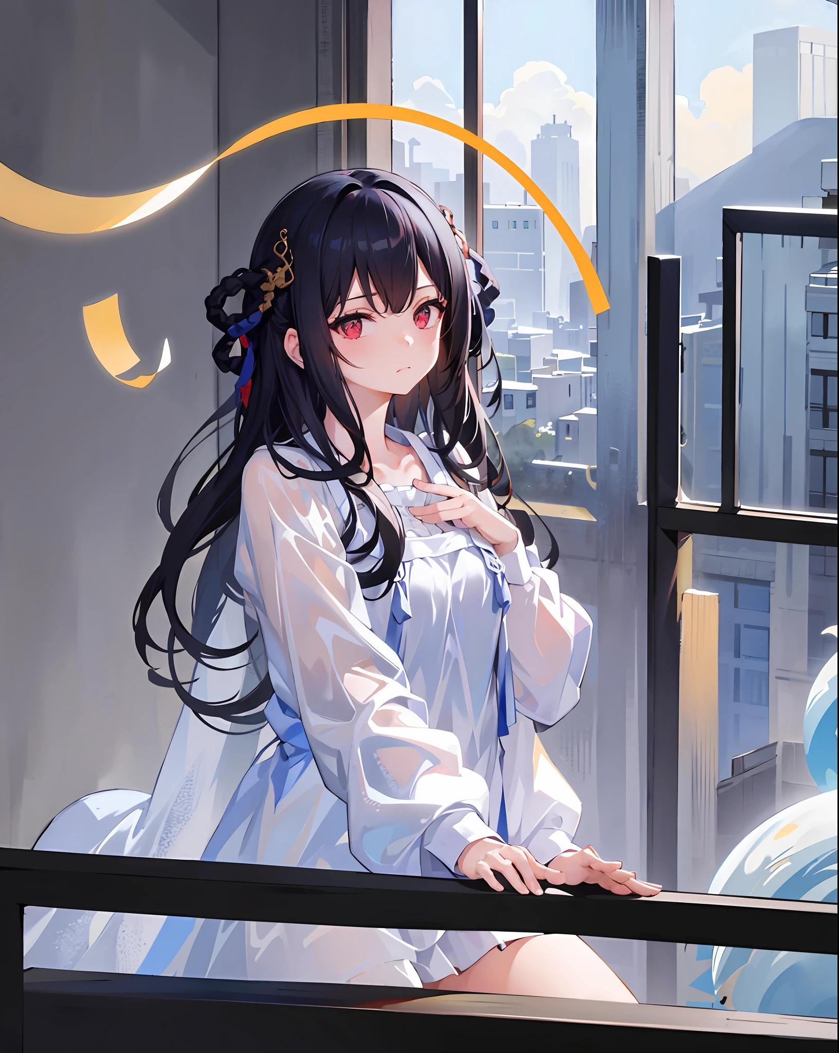 1girl,
indoors,closed mouth,yetsan,
, bedroom,((all_fours)),