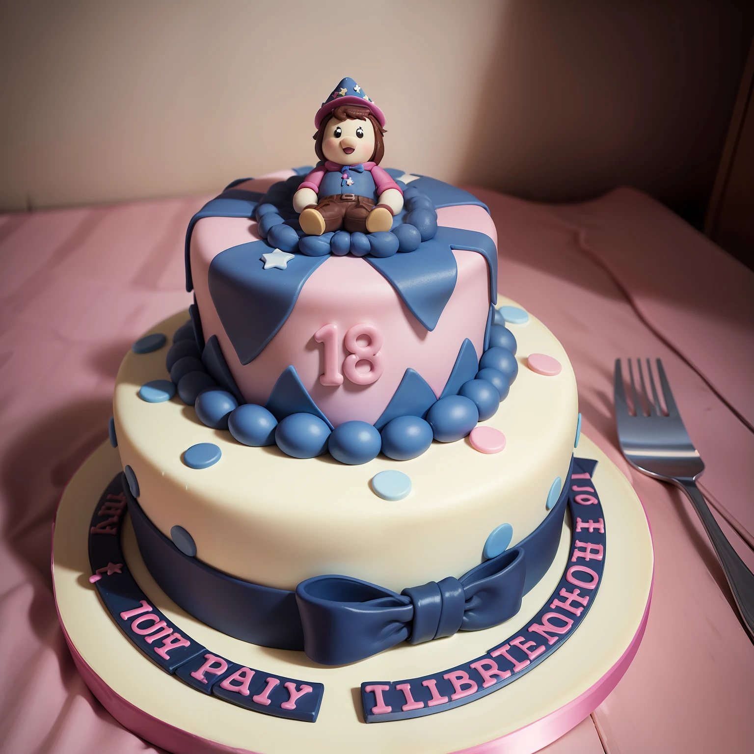 An 18th birthday cake，Have a good pattern，Be good-looking，adolable，Free to play