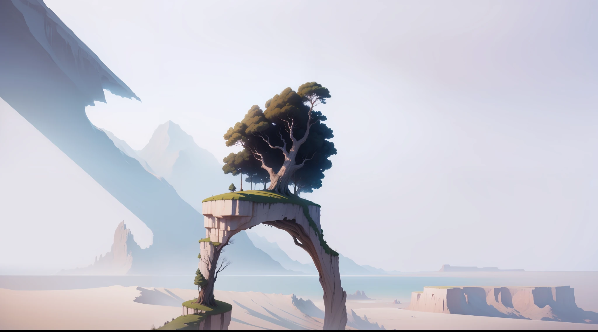 A tree on a cliff,tmasterpiece,ultraclear,