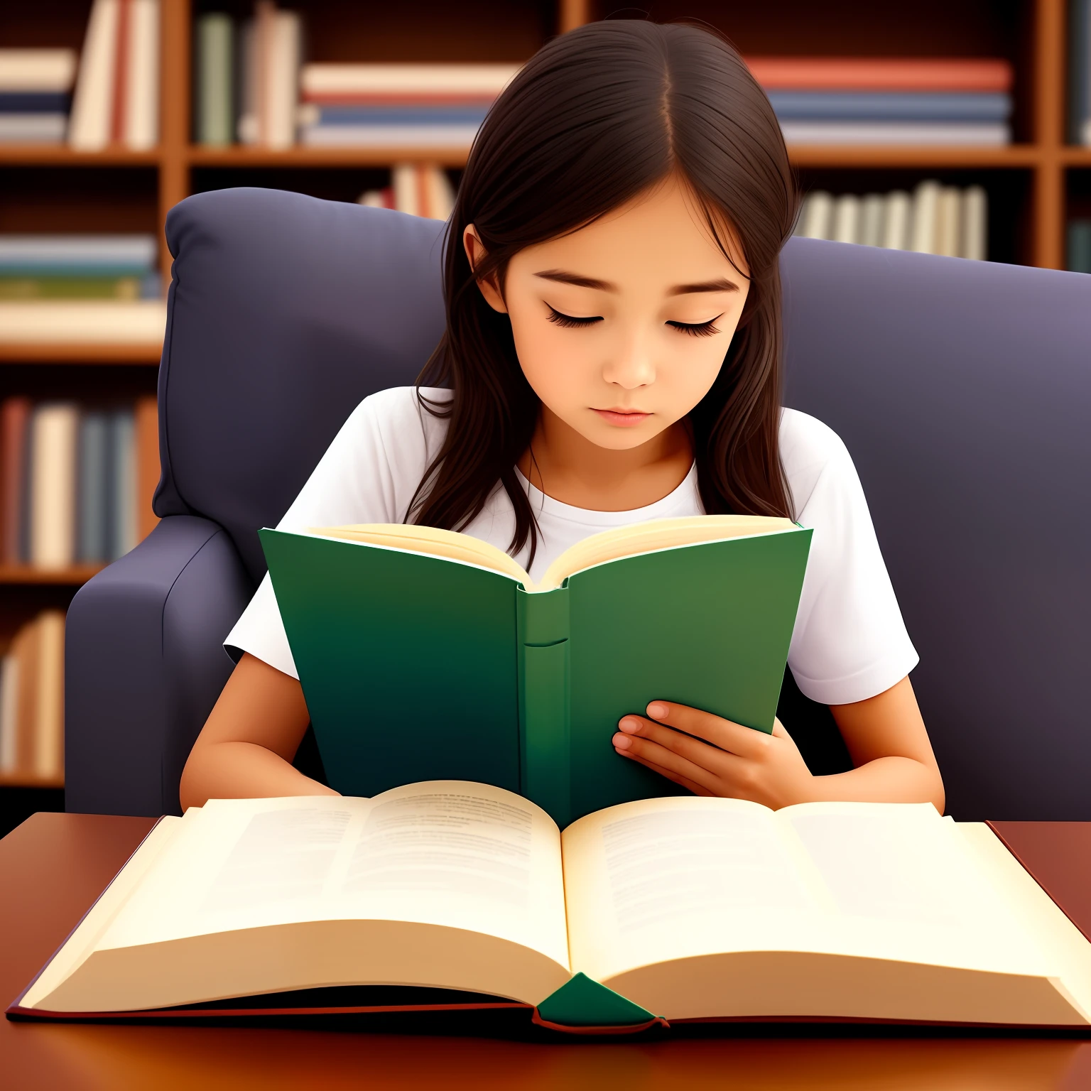 reading books