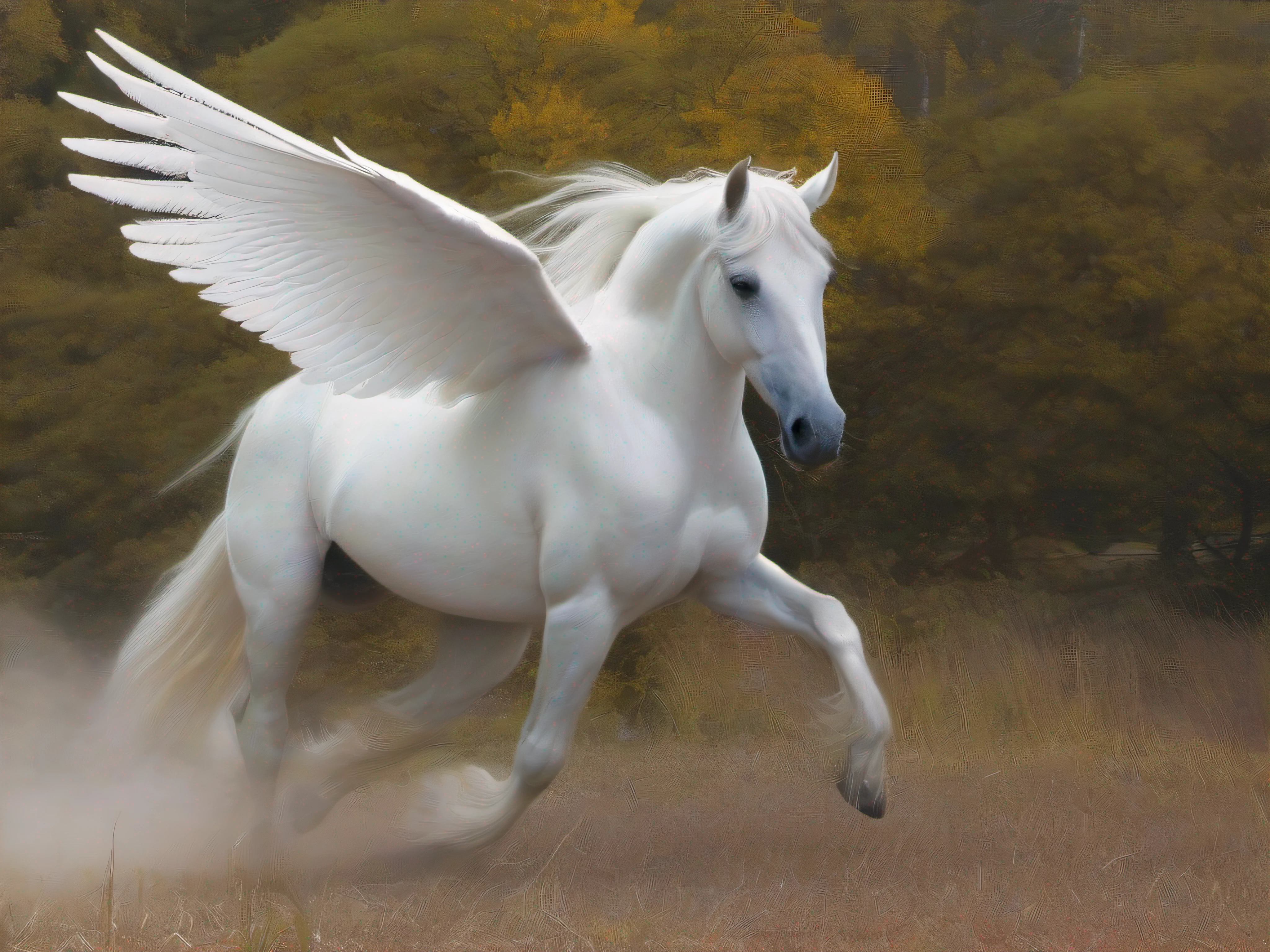 pegasus spirit with sparksys signature in the lower right corner