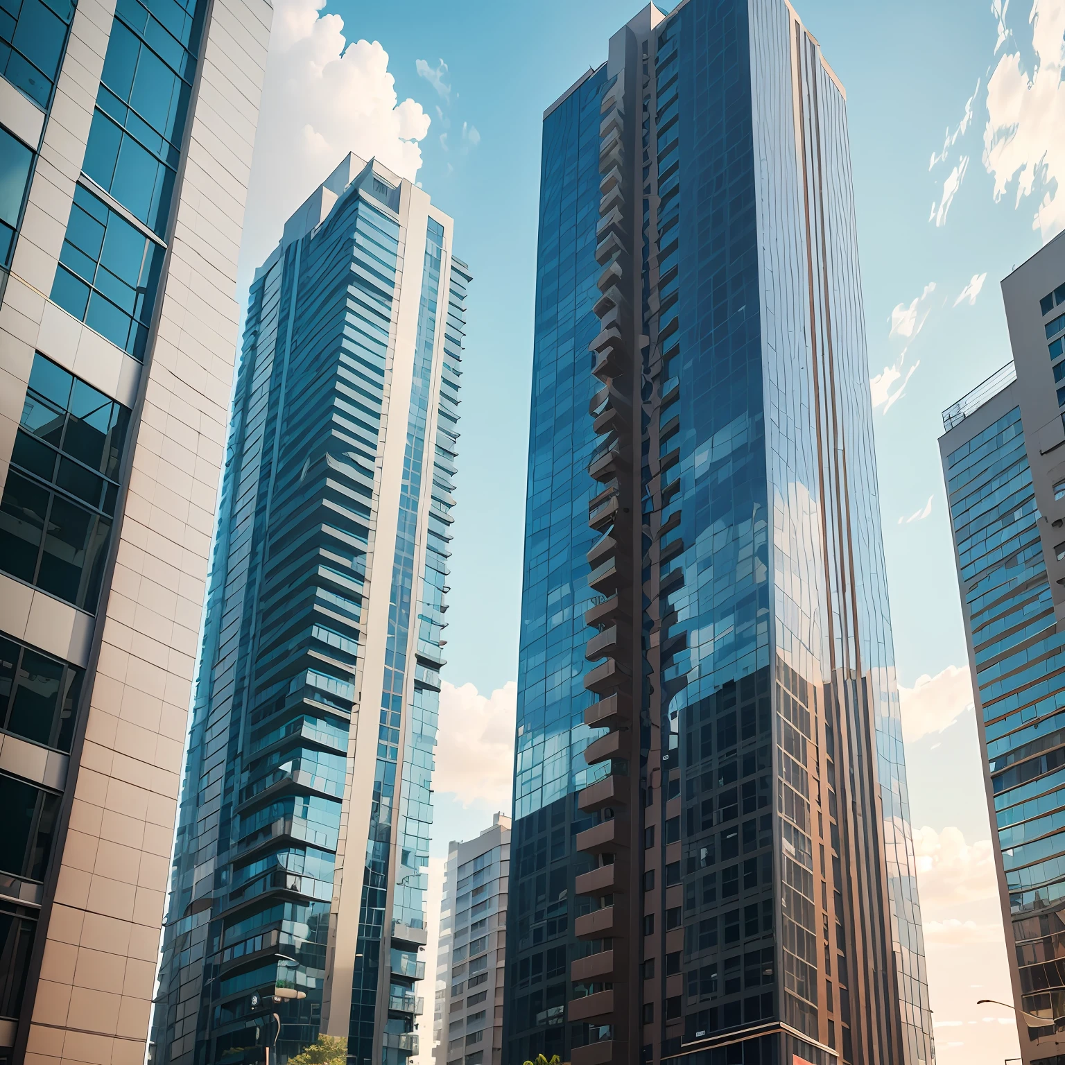 A photo of a condo building with a modern and well-groomed appearance, conveying a sense of organization and efficiency in administration --auto