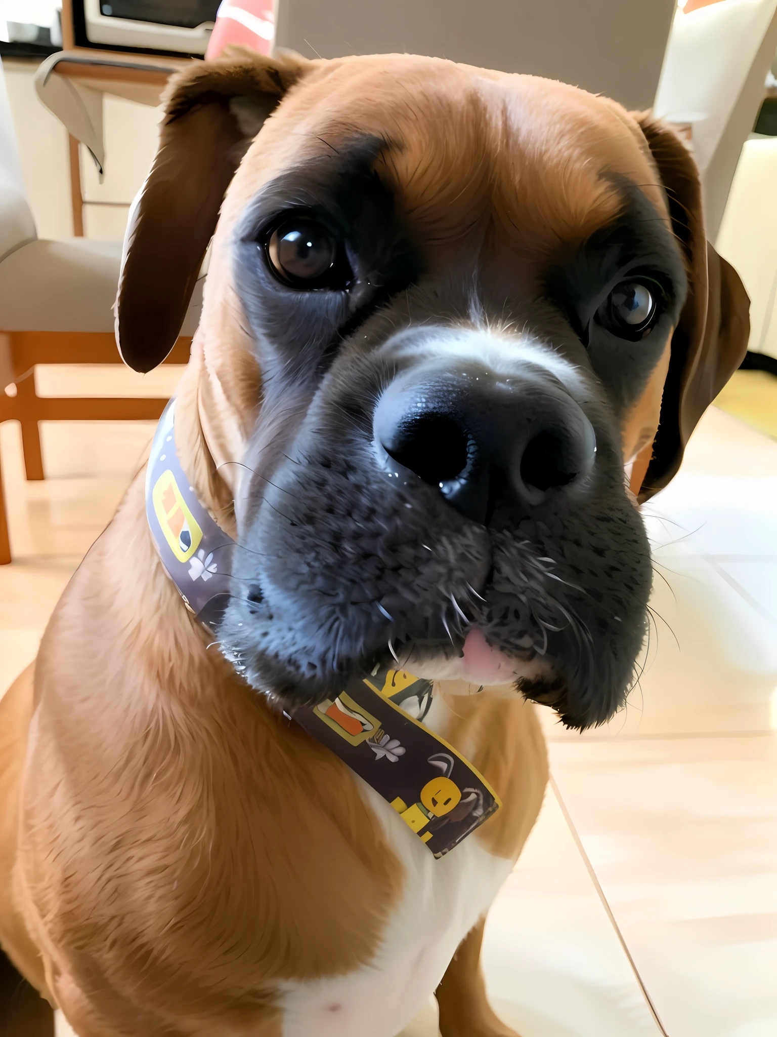 Happy Birthday to a happy furry baby, 4K HD Resolution, High quality image, award winning image, National Geographic picture with grainy background, award winning image, award winning image, hyperrealistic, high resolution, very detailed, award winning image, very detailed, HD Quality