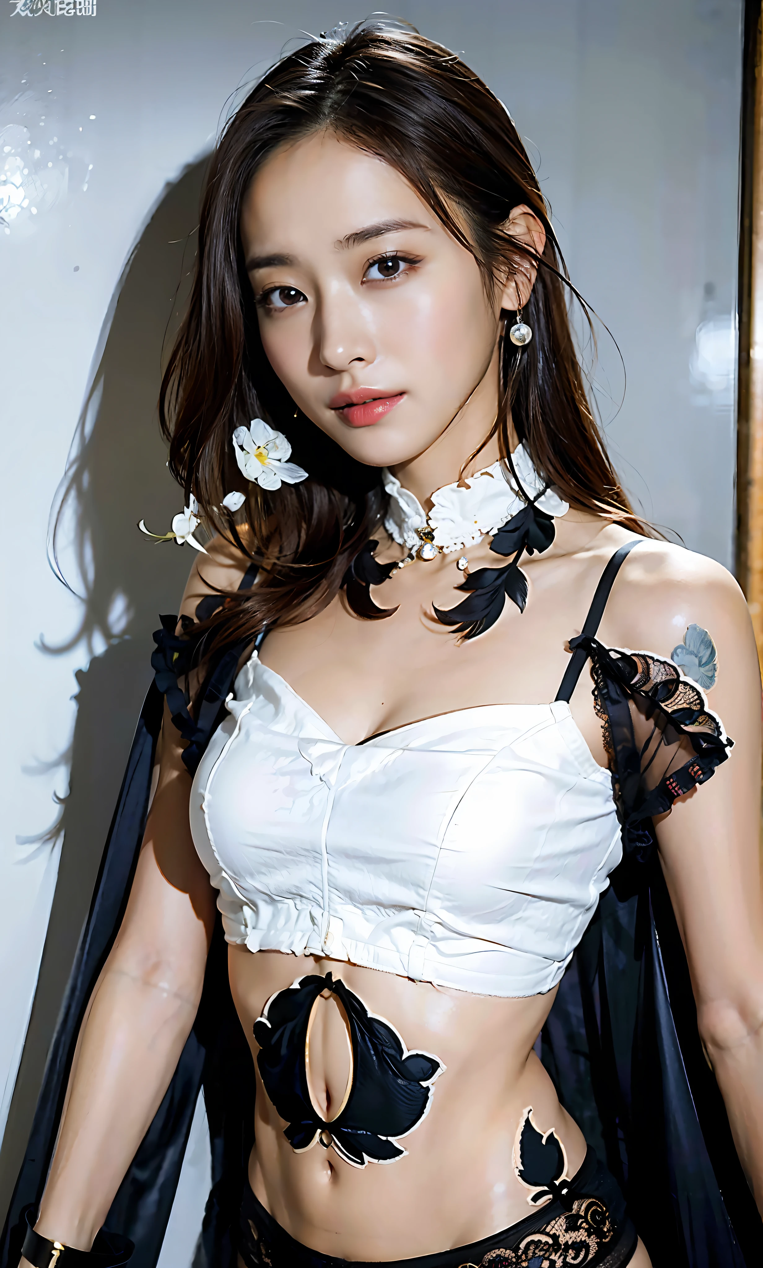 LGZANG - 6500-V1.1, (Raw foto: 1.2), (Photorealsitic: 1.4), (Beautiful detailed super beautiful one woman)、((Slender models、28 year old))、extremely detailed eye and face、beatiful detailed eyes、disheveled long brown hair、Ridiculous、unbelievably beautiful、huge filesize、ultra-detailliert、hight resolution、ighly detailed、masterpiece of best quality、(Light grey short silk navel cheongsam)、(The areola of the details is clearly visible)、((Big with drooping details))、illustratio、nffsw、Unity、8k wallpaper、magnifica、finely detail、face lights、电影灯光、(half)、(Wearing ultra-high leg panties for more)