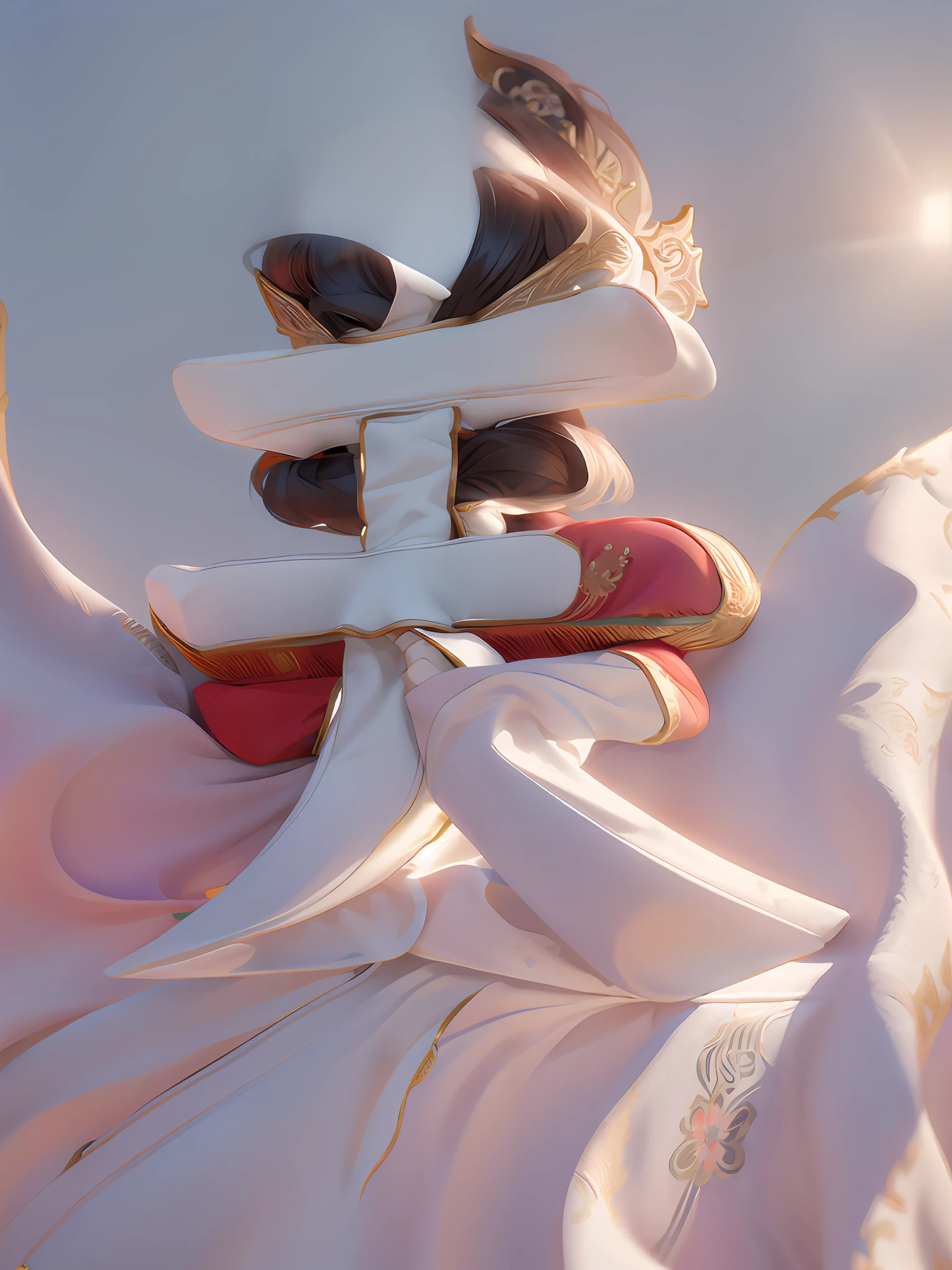 Ancient Chinese imperial robes, Majestic and domineering,rays of sunshine, Clear face, Clean white background, tmasterpiece, super detailing, cinematic compositions, hyper HD, high qulity, extremely detaile, offcial art, Uniform 8K wallpaper, super detailing, 32k -- v 6