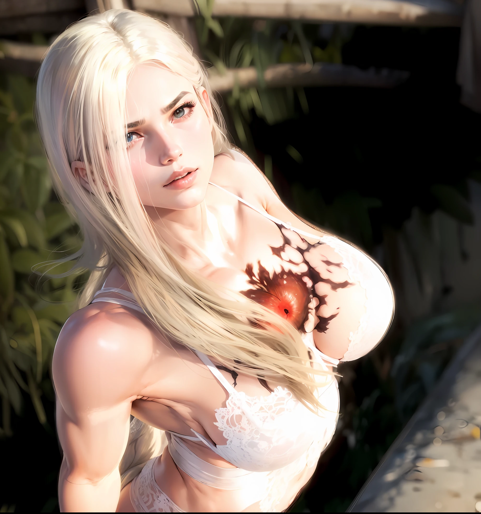 (melhor qualidade, 4k, master part :1.3), mulher bonita, Hiper realista, 1girl, (massive breasts, corpo atraente :1.2), abdominais :1.1, cabelo loiro escuro: 1.1, (molhado chuvoso, molhado pela chuva, corpo molhado, corpo suado :1.2), Rosto ultra-detalhado, Detailed lips, olhos detalhados, Double eyelidm, Sensual low neck dress, decote aberto, seios pendurados, pose lateral, visible curves pink transparent mantle, sun glasses, perna torneada musculosa, coxas musculosas, musculoso, mulher novinha, peitos enormes, muscular abdomen, Asian with long dark hair, rosto angelical