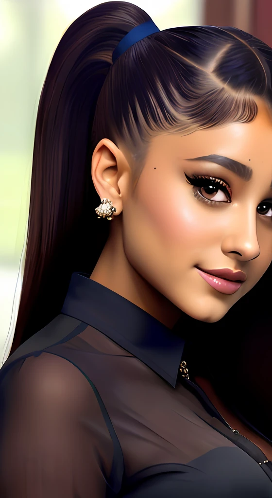 "Stunning portrayal of Ariana Grande and a boy. Boy wear formal shirt. Both are hugging pose in front of camera. Ariana Grande in an elegant Indian saree. Attention to intricate details and realistic image quality. Masterpiece. +best quality +8k resolution".