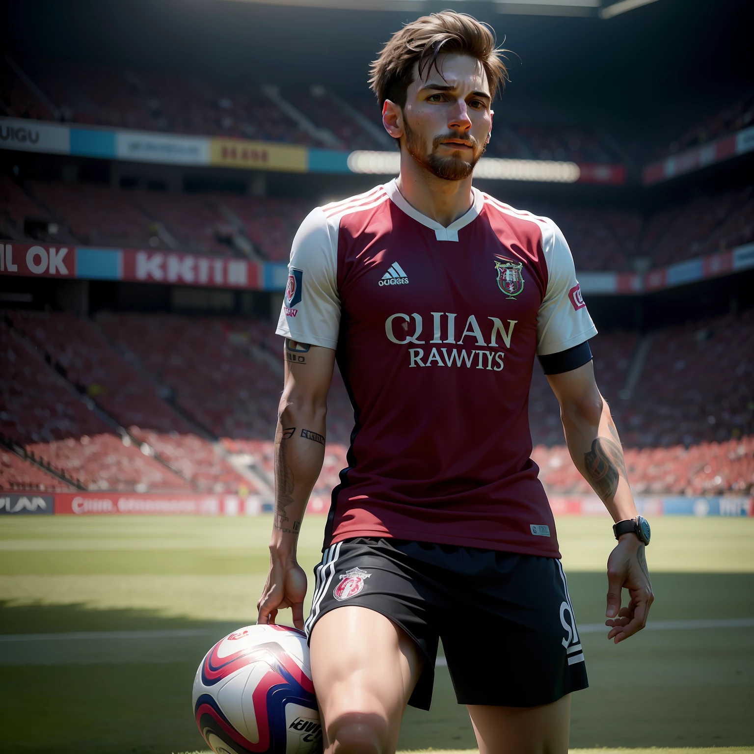 crie uma imagem do Messi no flamengo