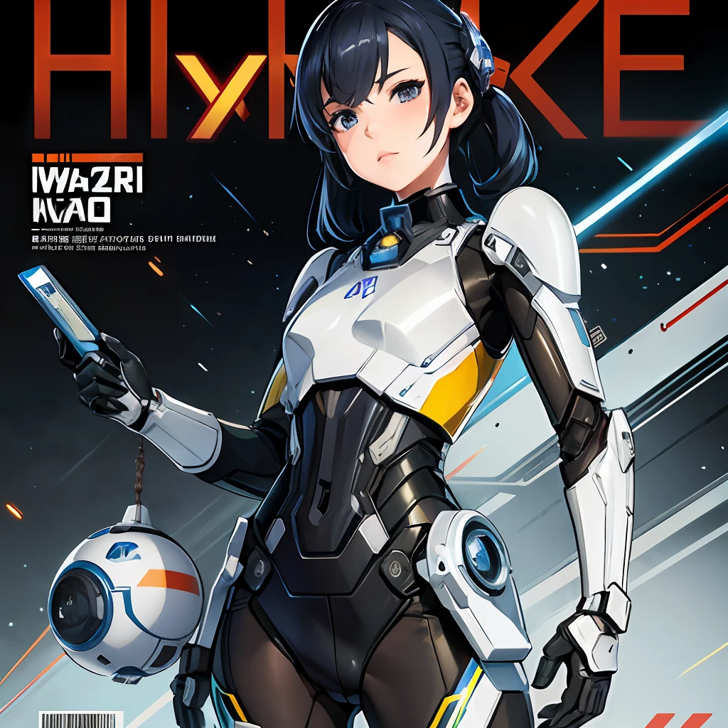 Mechanical Warframe,droid,hiyao miyazaki,MagazineCover,Nikkei characters,vibrant contrast,full bodyesbian,Small,Little just dynamic,sense of science and technology,star war