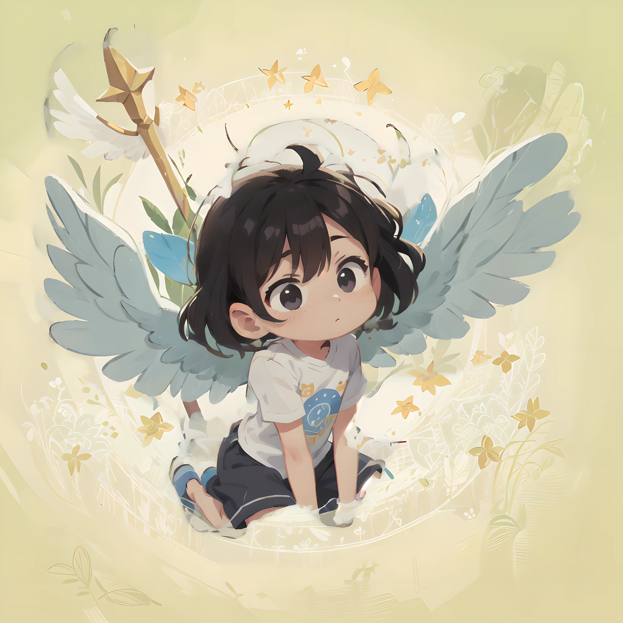 asinhas de anjo branco menor