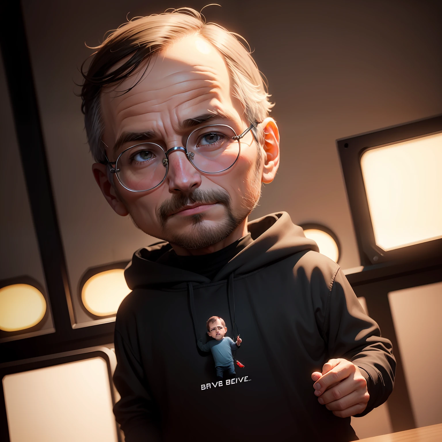 cbzbb, steve jobs, personaje, lindo, little guy, hermoso, arte deviano, trending artstation, arte digital, detallado, lindo, realista, humanoide, personaje, little guy, Cinematic sho, Cinema lights, joe biden, parece disgusto