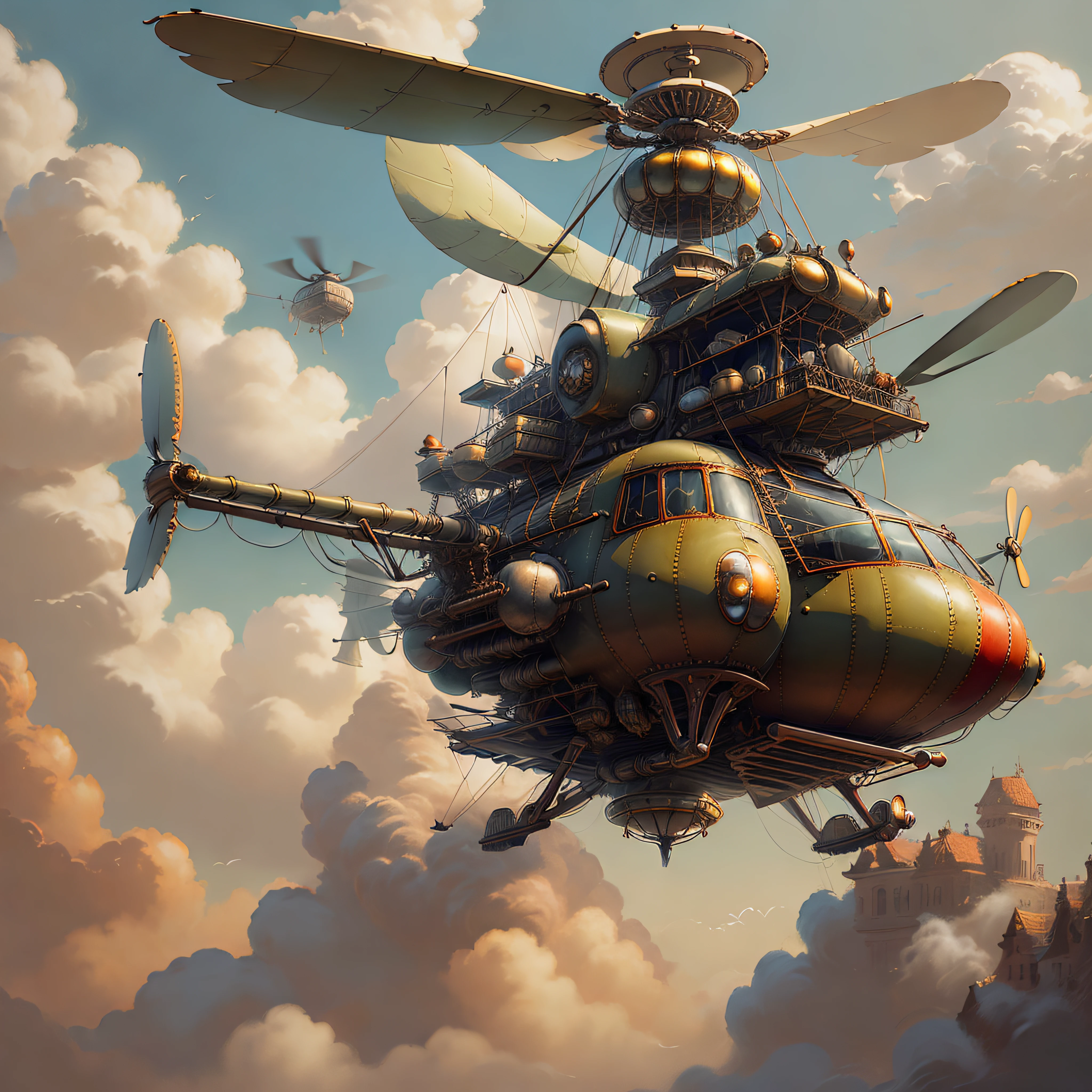 SteamPunkAI helicopter