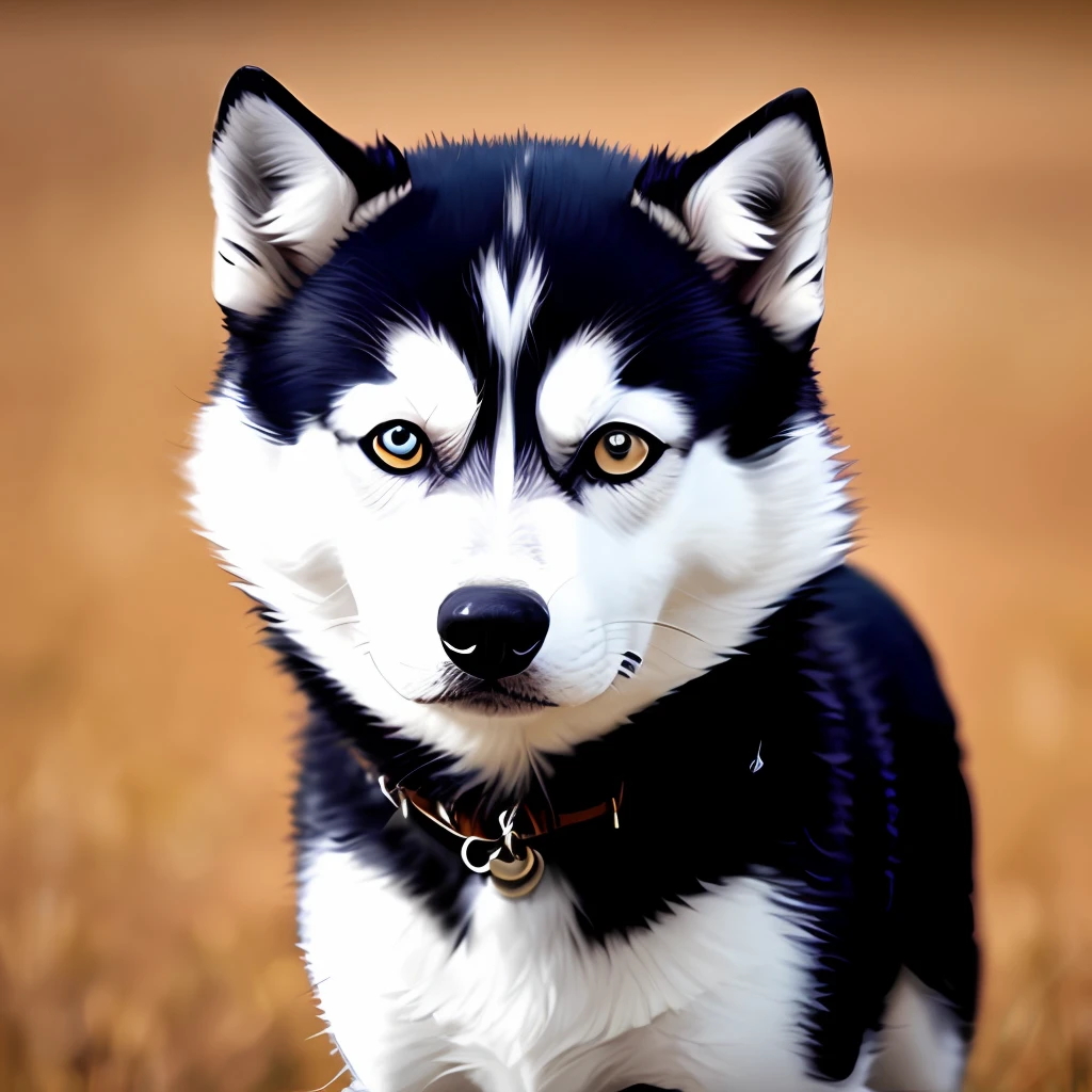 Husky realistic anthropomorphism