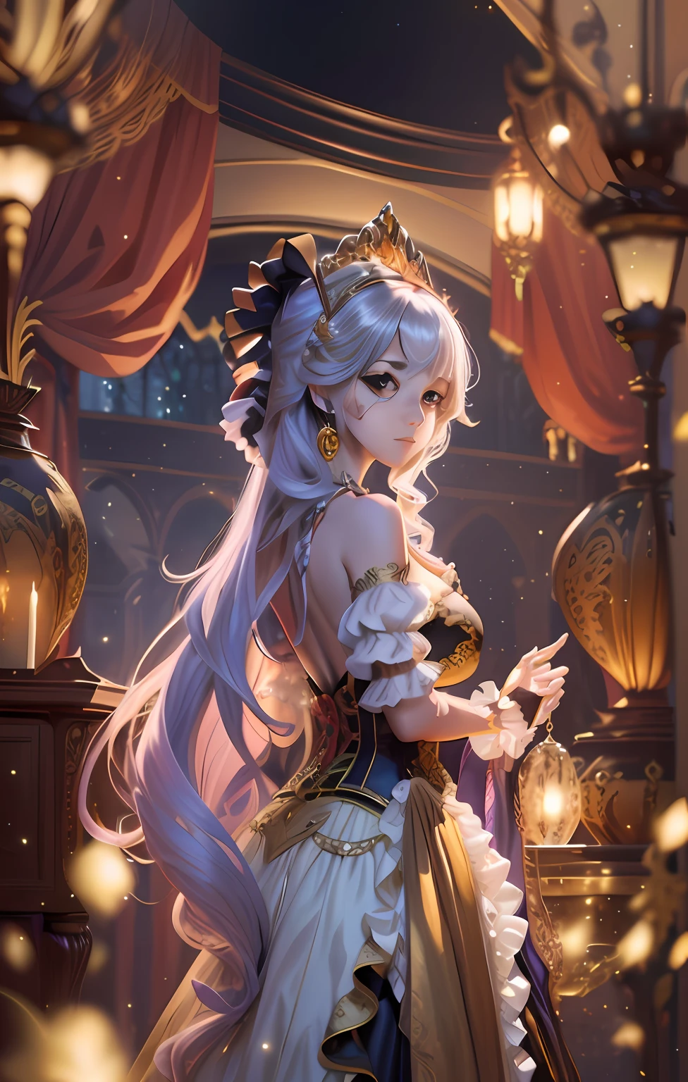 One in a dress，Woman in tie holding a bird, Kushatt Krenz Key Art Women, Extremely detailed Artgerm, 8K high quality detailed art, a beautiful fantasy empress, Detailed digital anime art, ! Dream art germ, 2. 5 D CGI anime fantasy artwork, Art germ. anime illustration, ((a beautiful fantasy empress))