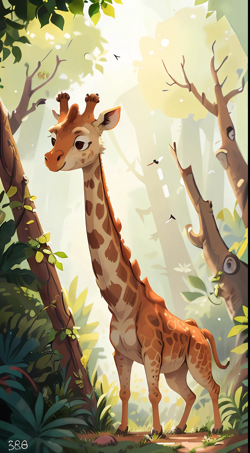 1Giraffe in the zoo, perfect quality, clear focus (clutter - home: 0.8), (masterpiece: 1.2) (realistic: 1.2) (bokeh) (best quality) (detailed skin: 1.3) (complex details) (8K) (sharp focus), clean background, white background, long view composition, 85MM SHOT