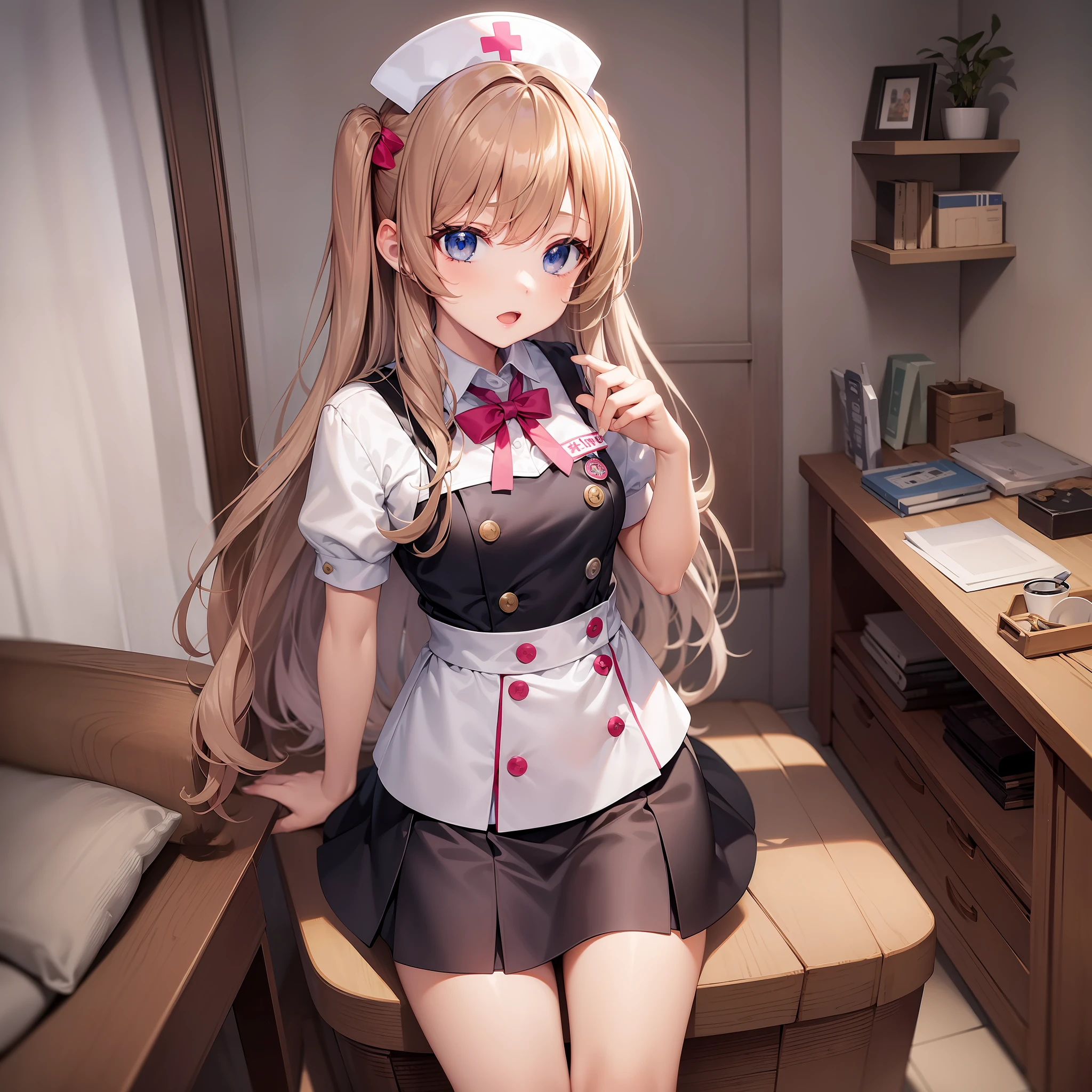 Cute little girl s top-quality masterpiece Normal five fingers Lustrous hair Nurse