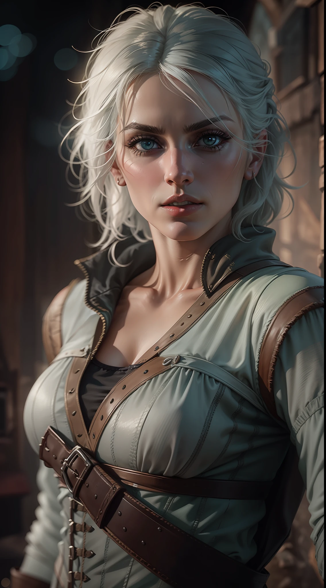 The Witcher Ciri ,35mm lens, ultra details, precise texture details HDR, UHD,16K,