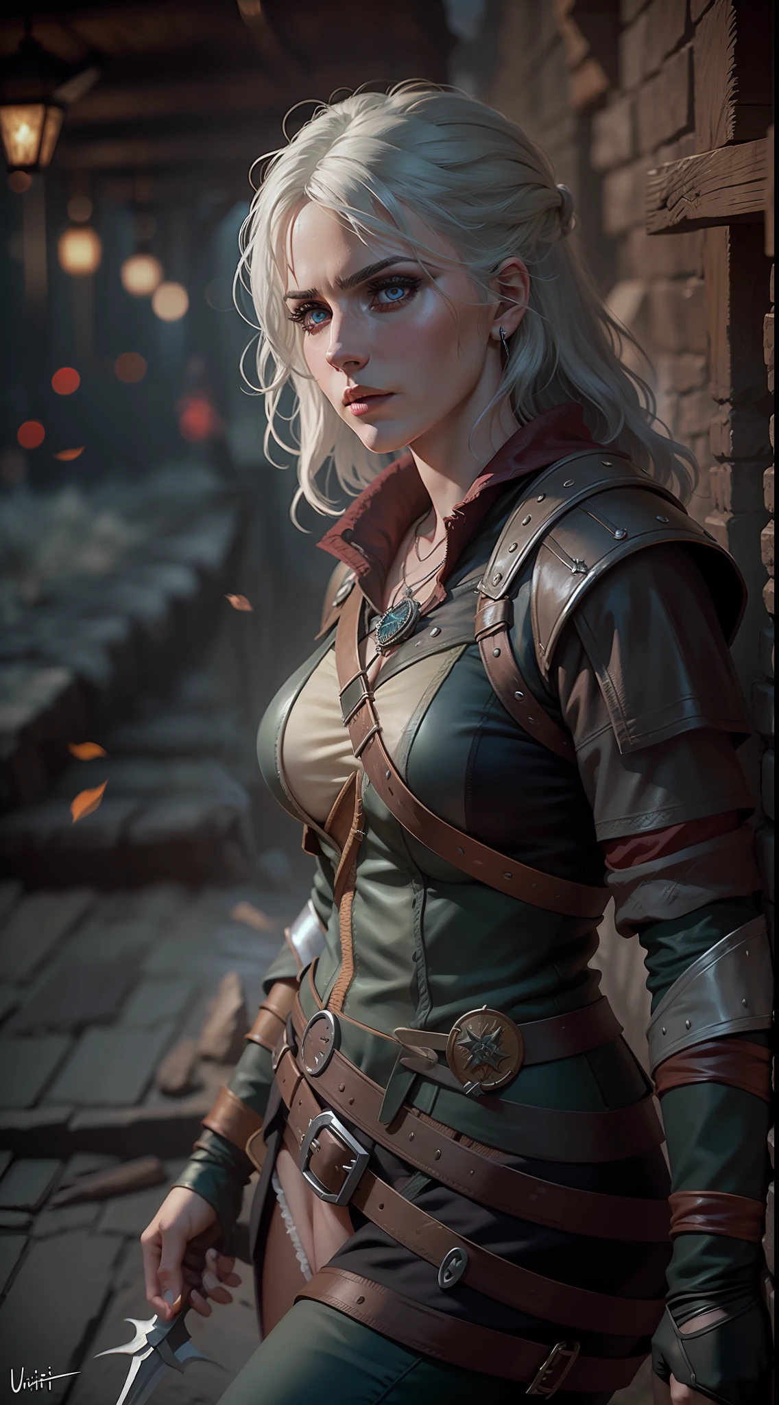 The Witcher Ciri ,35mm lens, ultra details, precise texture details HDR, UHD,16K,