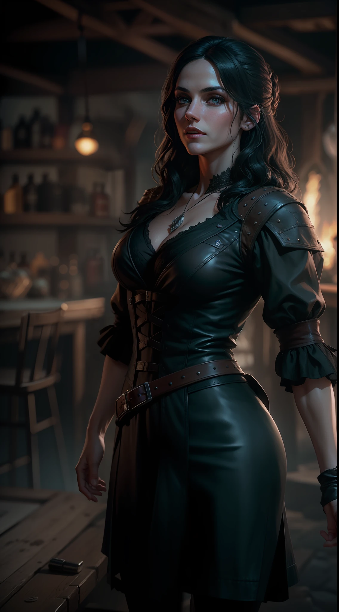 The Witcher Yennefer ,35mm lens, ultra details, precise texture details HDR, UHD,16K,