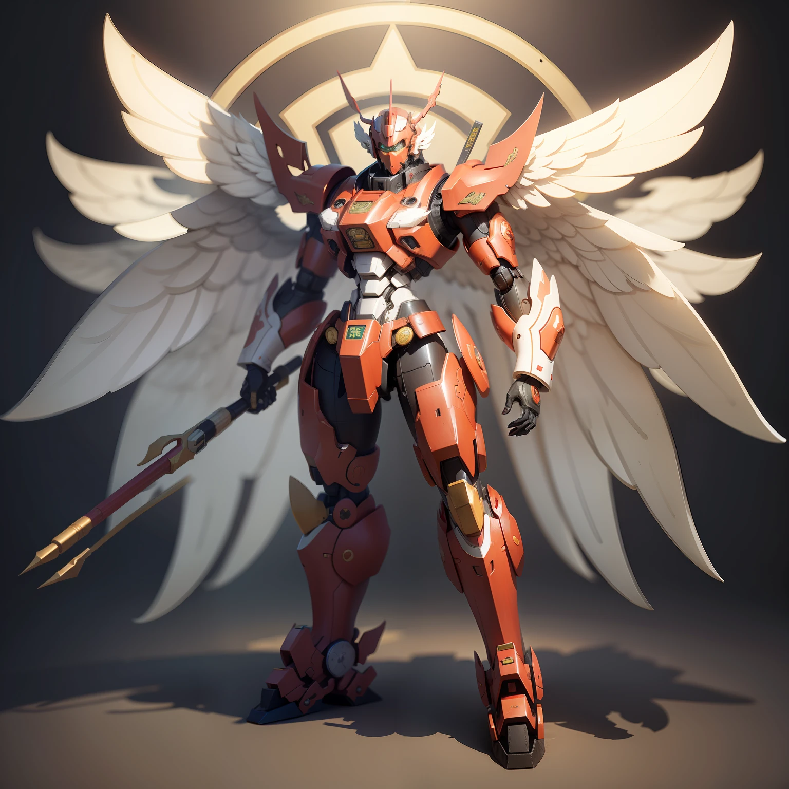 Chinese-style mecha with large wings