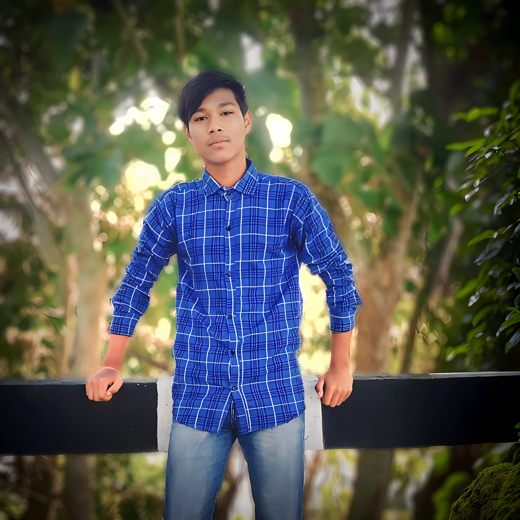 Background change and natural place but face realistic 4k