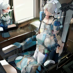 {{{{eye closeds，charging up，eye closeds}}}}Death Robot，Standby，Upright dormancy immersed in water((Masterpiece)), (((Best quality))), ((Ultra-detailed)), ((illustration)), {prosthetic limbs}{{{Lights-out lab}}}{{{The lights-out on the body flashes to indicate}}},{{Barcodes and QR codes on the body，Glowing lamp}}((Human skin))，((Silver short bob hair))，(full bodyesbian)，boobgasm，Gray line，Technologie，White laboratory，Inserted by a robotic arm，Inserted through gray wires，Petite，Assembled by robotic arm，Large wires are inserted into the back， of robots(droid)，((teens girl))，((Human skin))，((Silver short bob hair))，(full bodyesbian)，boobgasm，Gray line，Technologie，White laboratory，Inserted by a robotic arm，Inserted through gray wires，Petite，Assembled by robotic arm，Large wires are inserted into the back，