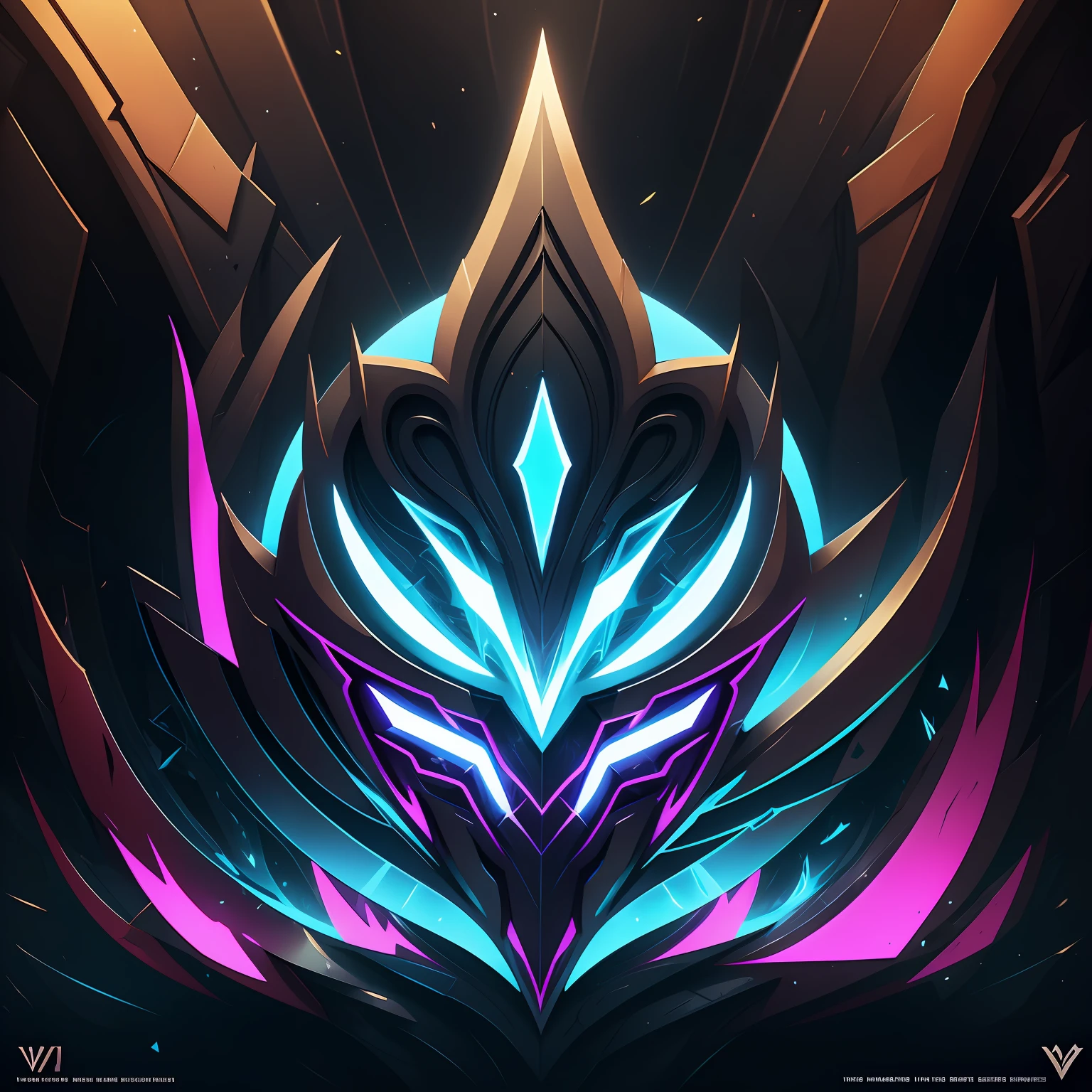 The VYRSION logo can be a stylized symbol that refers to something unique and futuristic. It can be a combination of the letters "V" e "Y" de forma elegante e moderna.