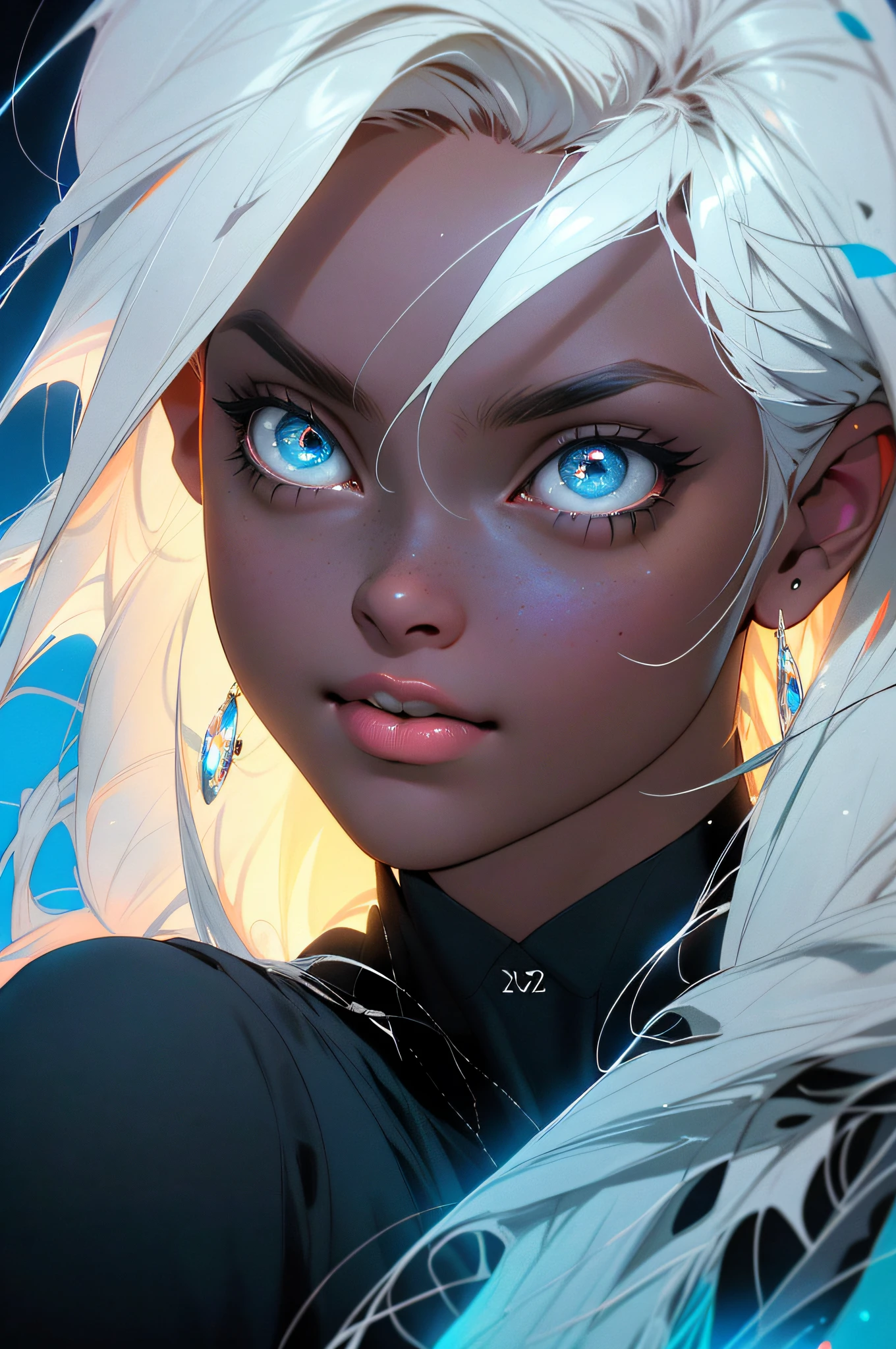 melancholy lighting, tranquila, calma, brilho, obra-prima, melhor qualidade, 1homem, (JinxLol:1.2), (ultra fotorrealista:1.3), (obra-prima:1.4), melhor qualidade, ((realista)), alta qualidade, ultra detalhado, ((Imagem real)), ((pele realista)), ((rosto realista)),(illustration:1.05), (linda:1.05), (belos olhos detalhados:1.05), (cinematiclight:1.1), azul claro destaques, corpo inteiro, ororo, retina branca