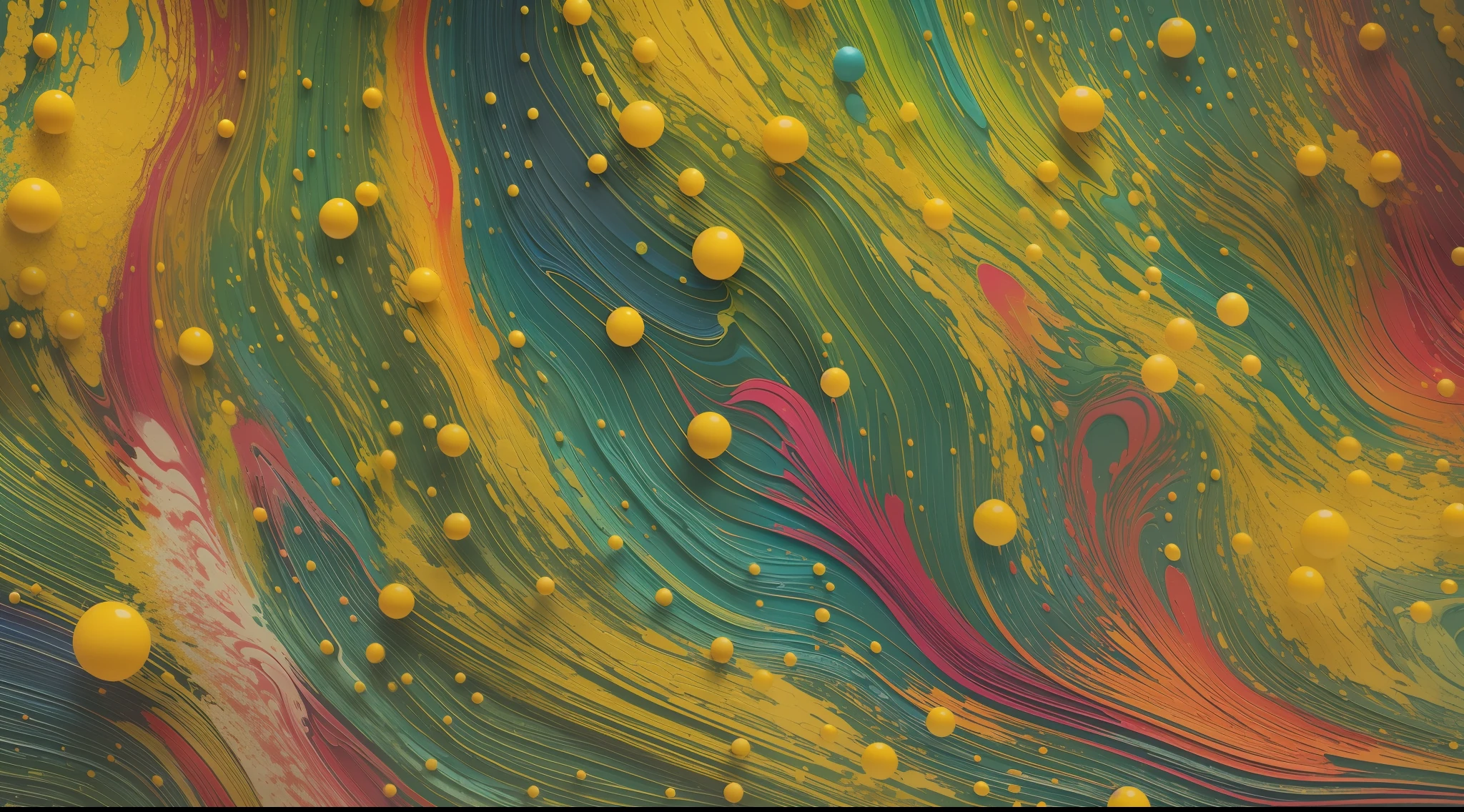 This vibrant and artistic desktop wallpaper features an explosion of colorful paint splashes on an 8k resolution canvas. The image bursts with energy, as if paint has been playfully flung onto the screen, creating a mesmerizing display of abstract art.

The color palette is an array of bold and vivid hues, ranging from rich blues and fiery reds to sunny yellows and lush greens. These colors blend and collide, forming captivating patterns and intriguing shapes that seem to dance across the screen.

The high resolution of 8k ensures every detail is impeccably rendered, allowing you to appreciate the textures and intricacies of each paint splash. You can see the fine droplets of paint, the subtle variations in color, and the fascinating patterns that emerge from the random splashes.

The wallpaper provides a dynamic and lively backdrop for your desktop, adding a splash of creativity and inspiration to your digital workspace. The vibrant colors and abstract design are sure to catch the eye and spark your imagination every time you look at your screen.