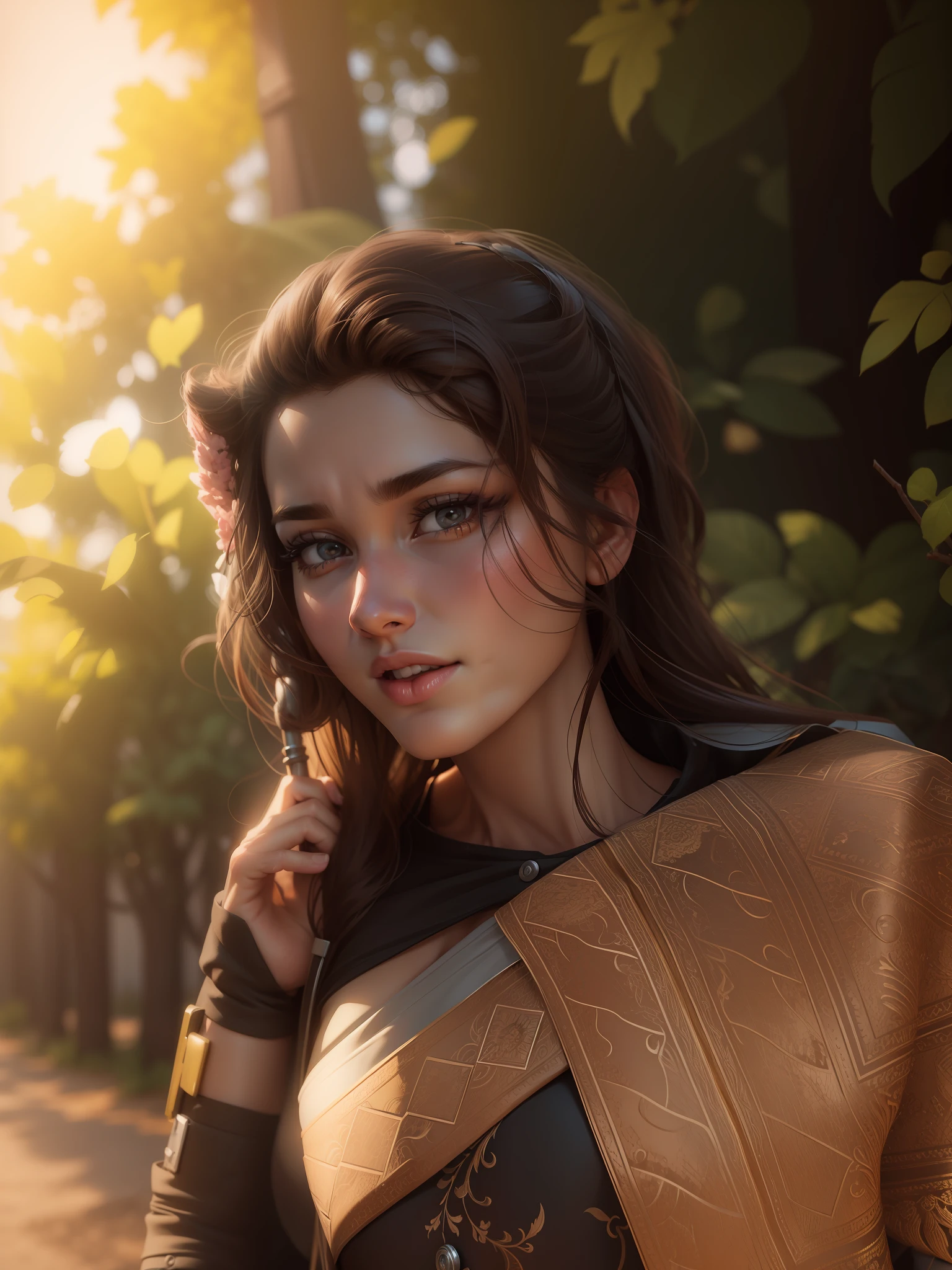 Realistic face 22 years women cartoon 3D 8k