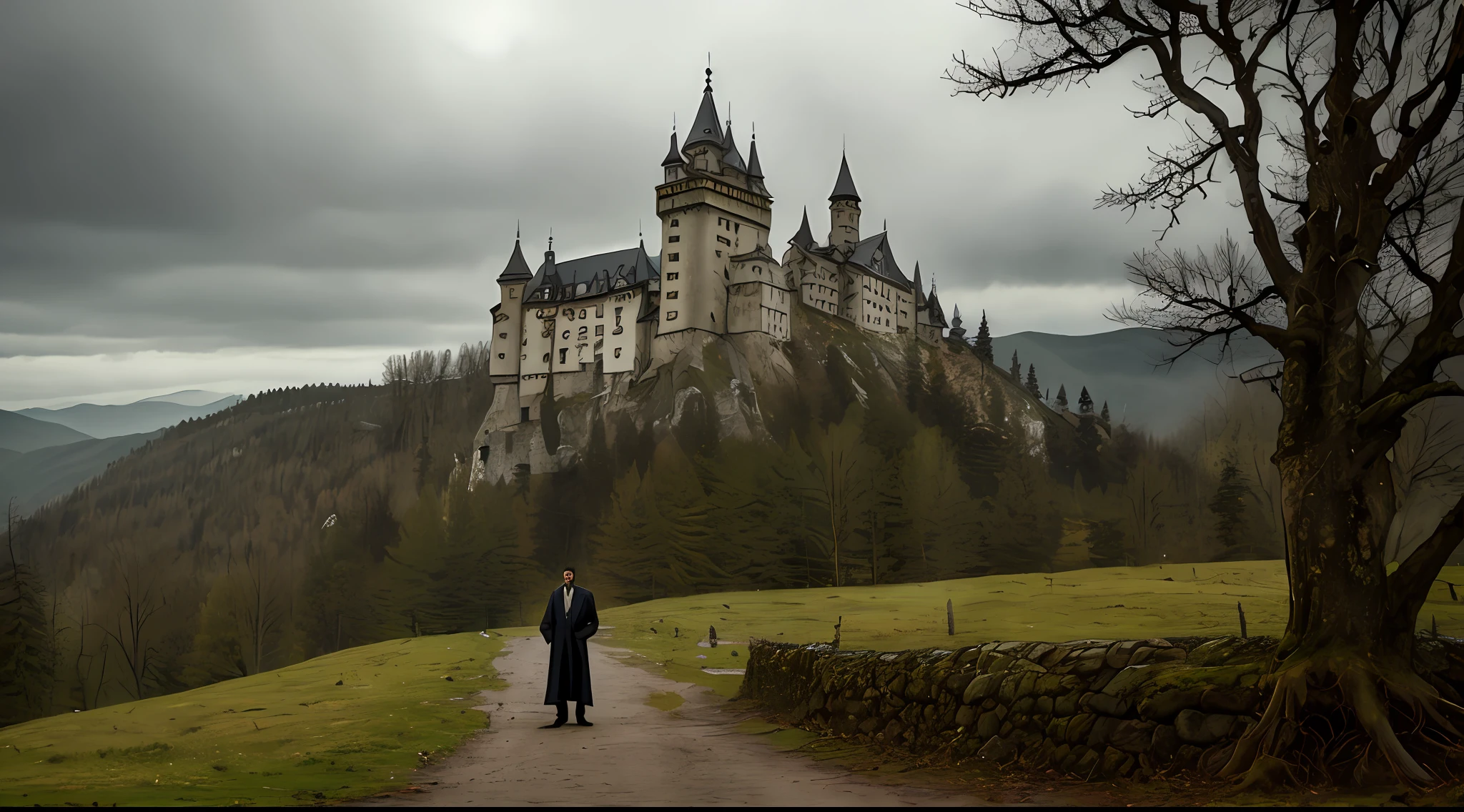 a gloomy castle high in the Carpathians in ancient Transylvania. Dentro se encuentra Vlad, A handsome and mysterious scientist obsessed with the secrets of life and death.