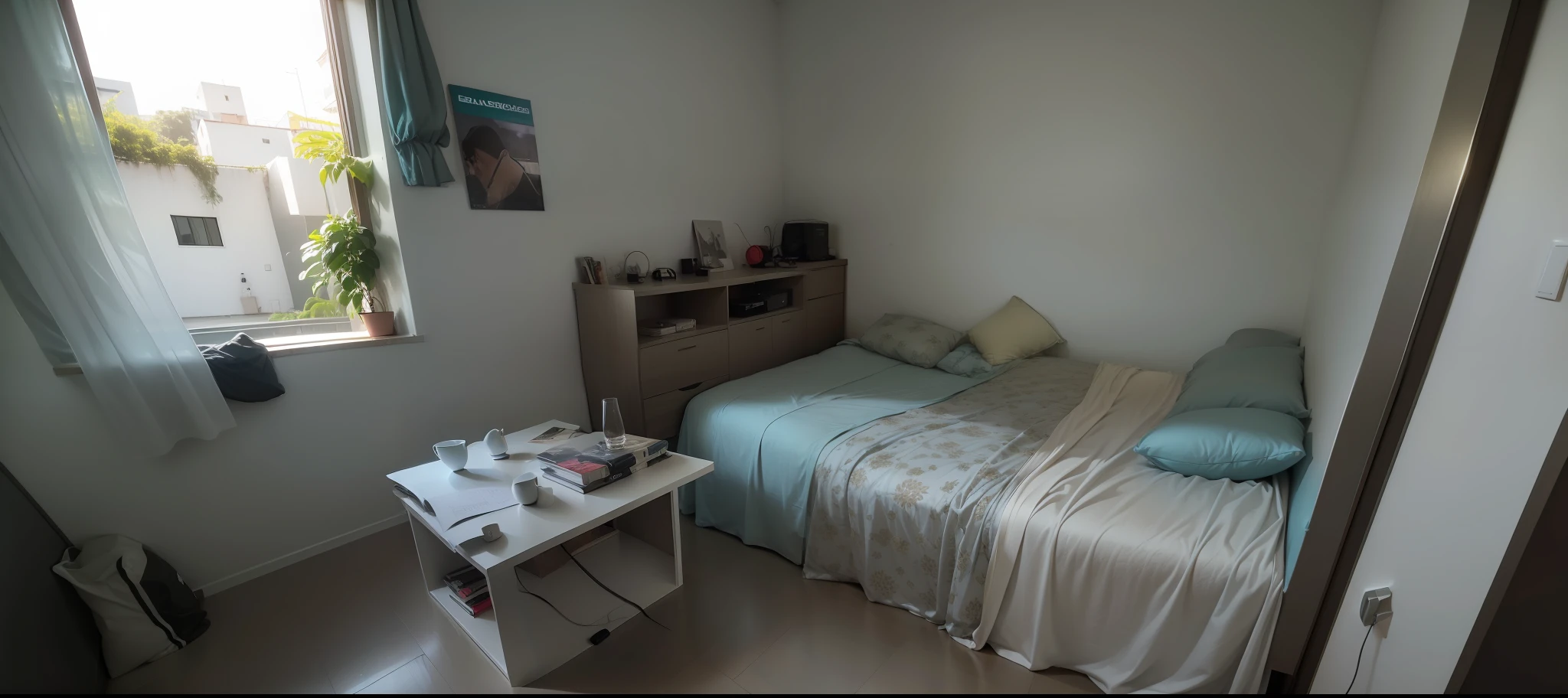 (Melhor qualidade),(Uplighting),(realismo),(arquitetura),(quarto),(bonito),(tranquilo),(enjoyable),(amadeirado)