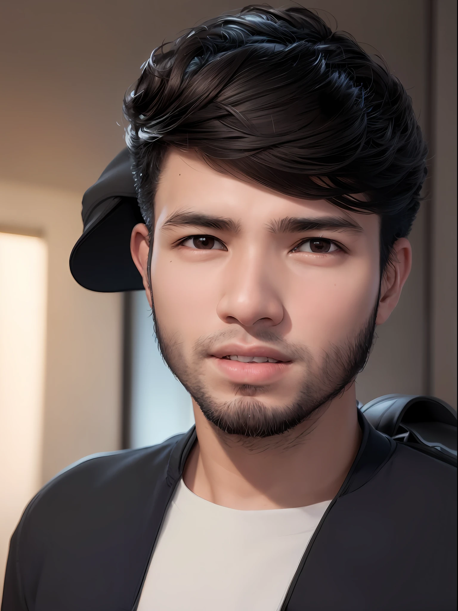 arafed boy with a jacket and a backpack looking at the camera, soft portrait shot 8 k, boy with neutral face, perfect face and boy, small character. unreal engine 5, ross tran 8 k, detailed face of a asian boy, 8k portrait render, makoto shinkai. octane render, portrait of 1 5 - year - old boy