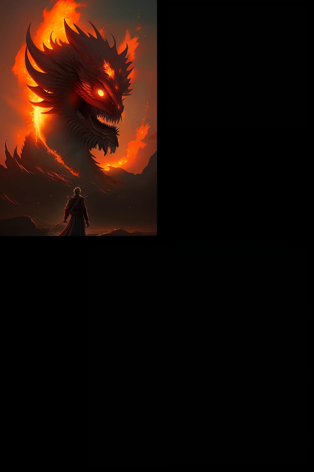 Create sun dragon artwork