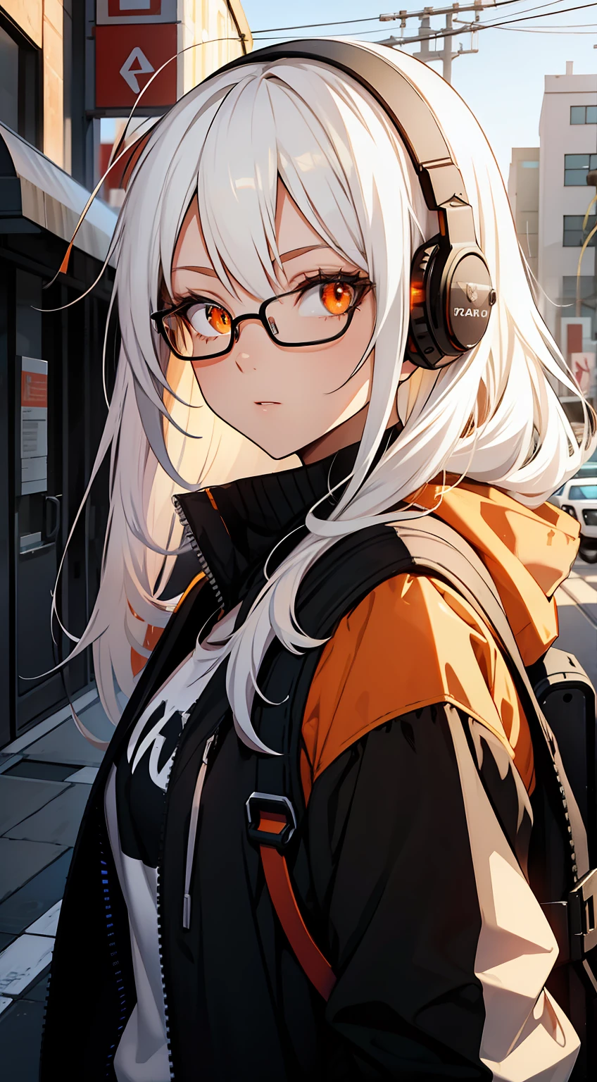 glowing, orange eyes