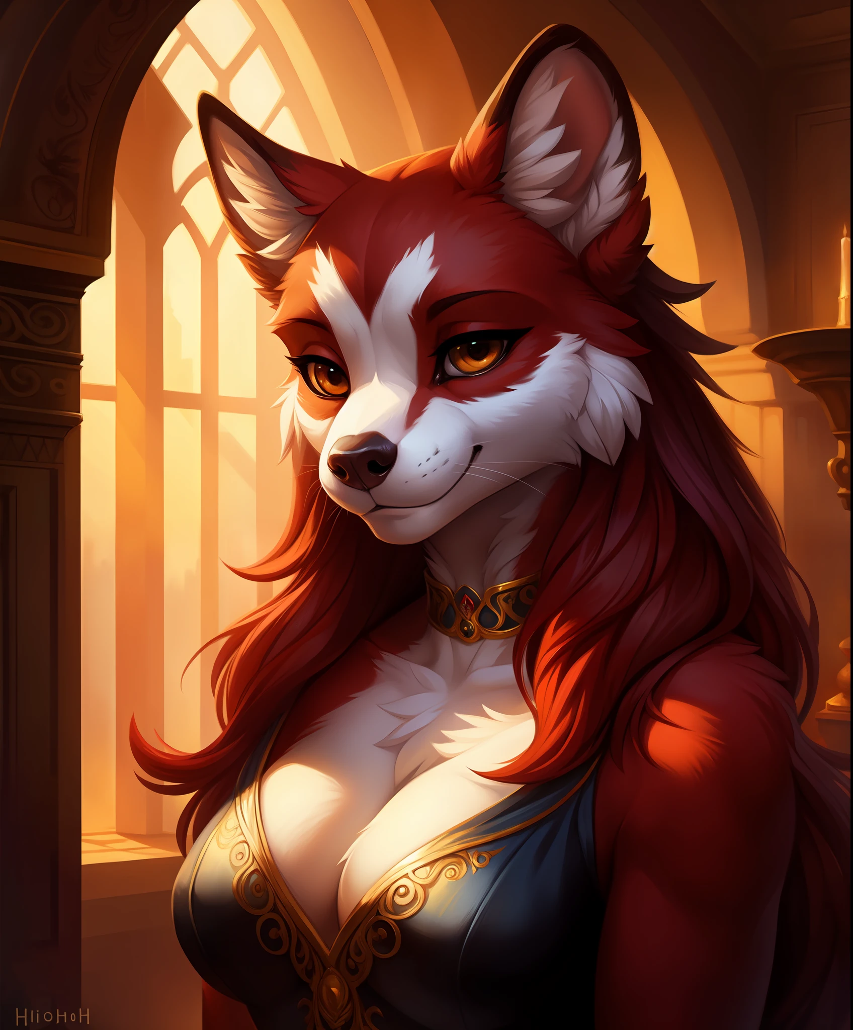 solo, female , a atropomorphic furry fursona withe and red fur ferret, using wild magic, (score_9:1.0), hyperrealistic, perfect beauty, Studio Lighting, soft body, perfect anatomy, De-Noise, insanely detailed and intricate, elegant, ornate, super detailed, gorgeous gorgeous, Goddess look, Portrait, seductive, 8k,, ((symmetrical)), female, anatomically correct, masterpiece, best quality, by hioshiru, snowskau, foxovh. impasto impressionism, by Michael & Inessa Garmash, Ruan Jia, Pino Daeni, detailed background,