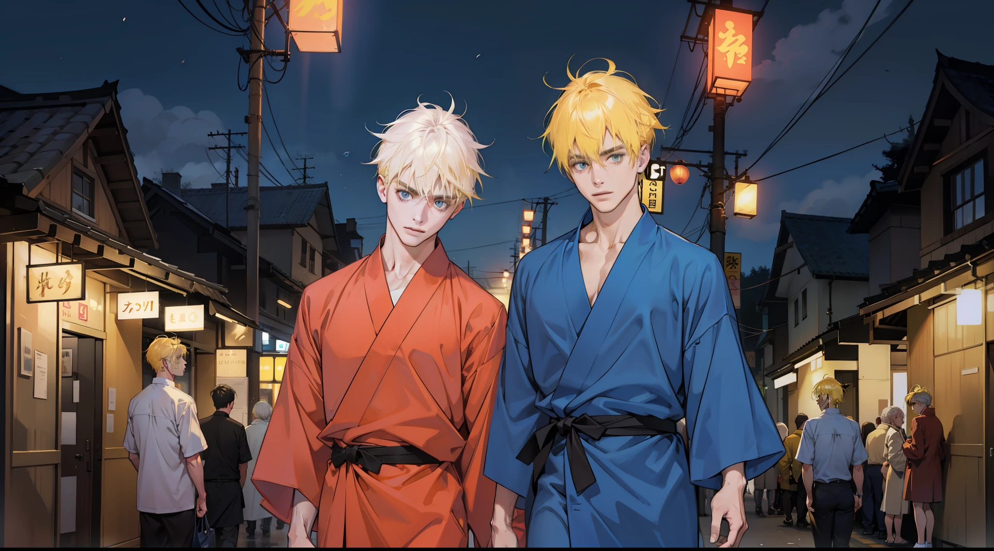 Men with yellow hair