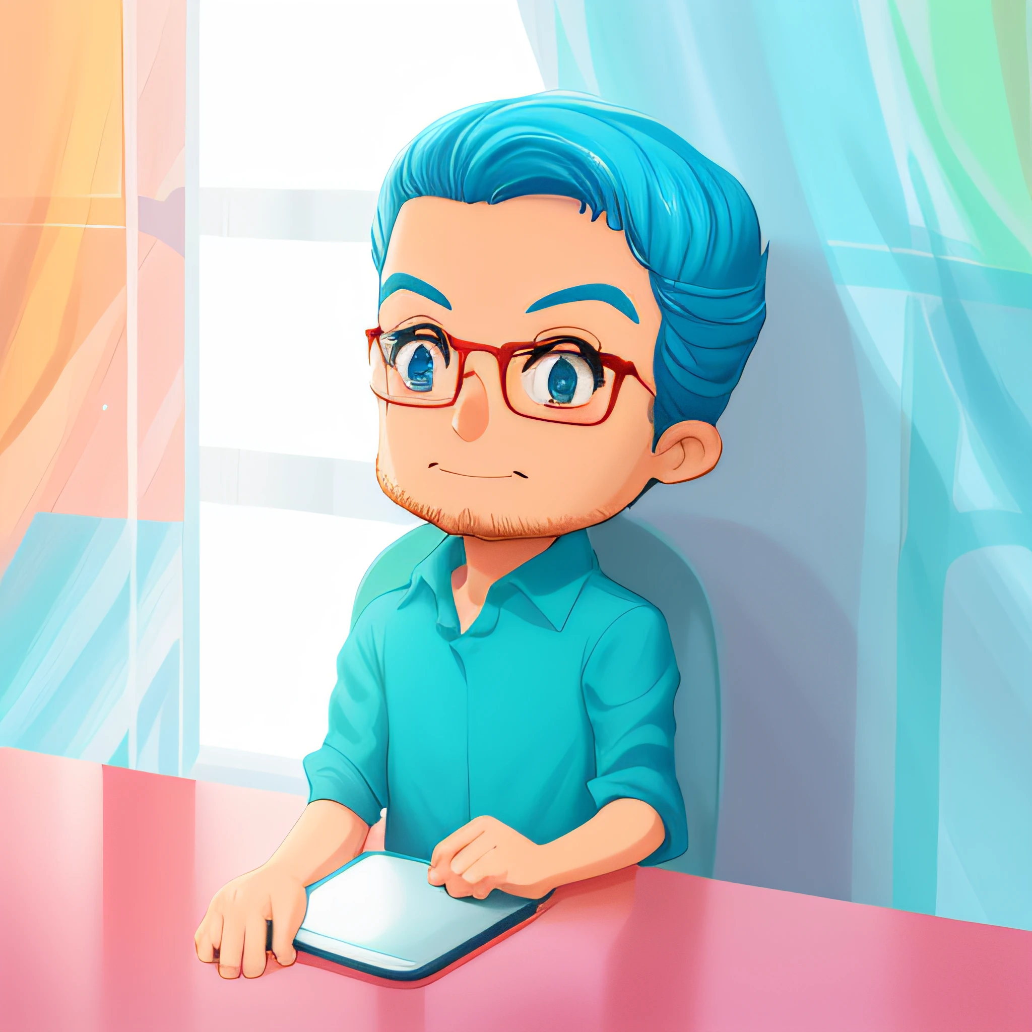 desenhos animados de um homem sentado em uma mesa com um laptop, in cartoon style, arte dos desenhos animados, retrato de personagem de mim, pintura digital dos desenhos animados, retrato dos desenhos animados, advanced digital chibi art, estilo de arte dos desenhos animados, charicatura, Retrato do conceito do personagem de mim, arte digital dos desenhos animados, stylized digital illustration, avatar para o site, desenho animado de arte digital, retrato estilizado, estilo caricatura