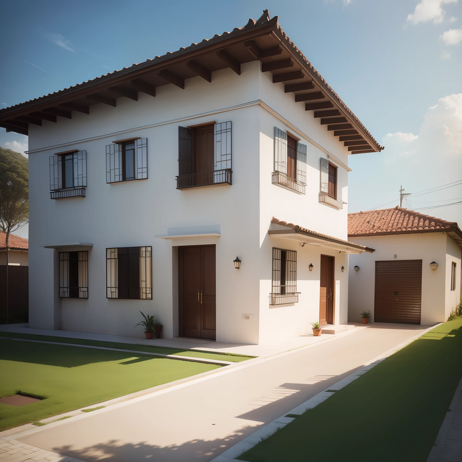 A middle-class house, modelo brasileira, Realism as close as possible to a real photo