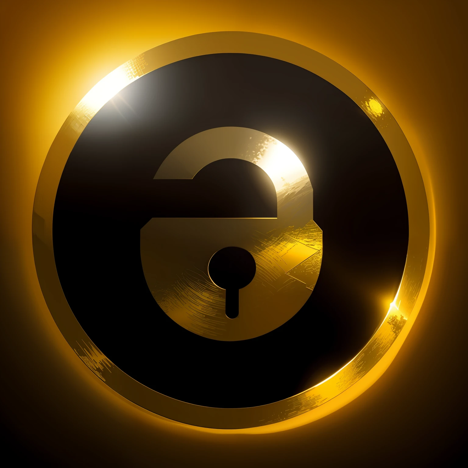um close up de uma fechadura dourada em um fundo preto, Locklegion, Cofre BFechadurachain, Fechadura, criptopunk, Chave de ouro, O metaverso criptografado, cofre cripto gigante, pele dourada, feito em ouro, ancient symbol behind it, simbol, folha de ouro, ouro preto, Gildhardho, ouro, imagem de perfil, tema ouro