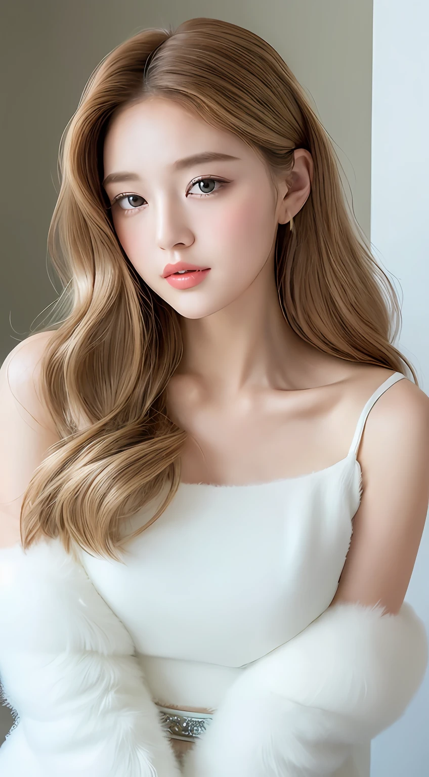 ((top-quality、8K、​masterpiece:1.3))、1girl in、Slim Abs Beauty:1.3、She has a fluffy and cute vibe.、She's like a marshmallow.。 hairstyle on: Her hair has a soft texture、It is a fluffy and cute hairstyle.。 Hair color: Her hair color is gentle pastel tones and pale colors.、It expresses a fluffy image like a marshmallow.。 Skin: Her skin is transparent、It has a soft texture that makes you want to touch it.。 garments: She is dressed in pretty fashion。It is characterized by its fluffy design and gentle colors.。 body type: Her figure has a feminine silhouette.、You can feel the fluffy cuteness。 This masterpiece is painted in the highest quality、The fluffy cuteness of a woman with the image of a marshmallow、Brilliantly expressed by soft hairstyles and gentle fashion。
