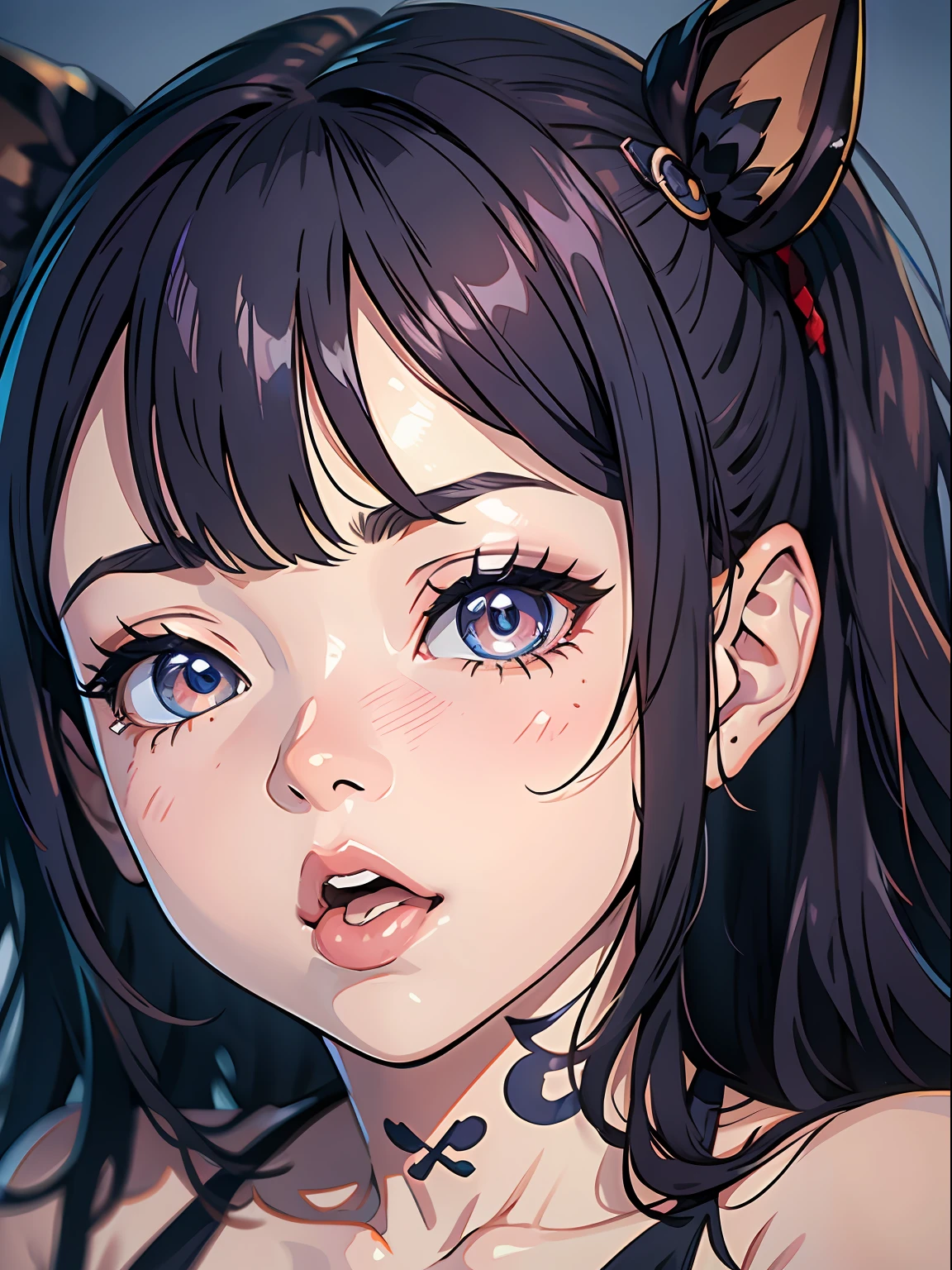agora fazendo careta durante o sexo estilo ahegao, foco no rosto, Ahegao Hentai, rosto detalhado, rosto e olhos perfeitos, aperto de prazer, Ahegao is a Japanese term for an exaggerated facial expression of characters during sex, exaggerated expression, rosto avermelhado e molhado, NSFW, Reference to the Hentai manga