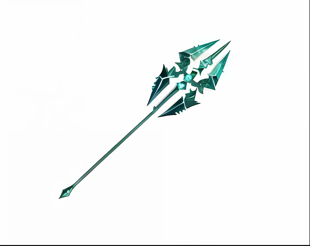 melhorar qualidade, hiper estilo realista, estilo realista, game estilo, Jade Magic Scepter, cabo do cetro todo em jade com detalhes