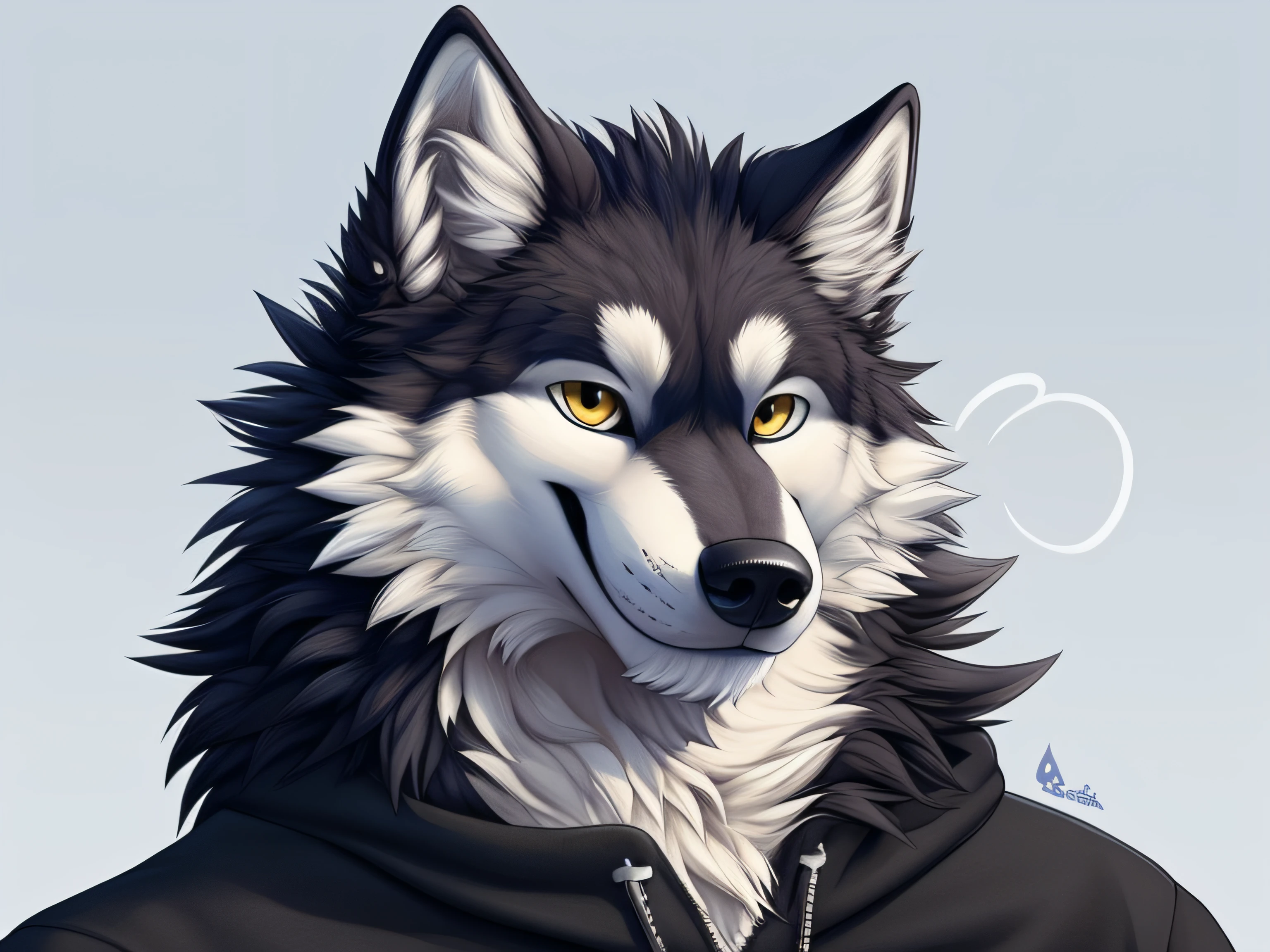 furry, wolf, solo, (((wink))), simple background, ink splash.
detailed eyes, ultra detailed, detailed fur texture, CG. bust portrait.
(clothing)