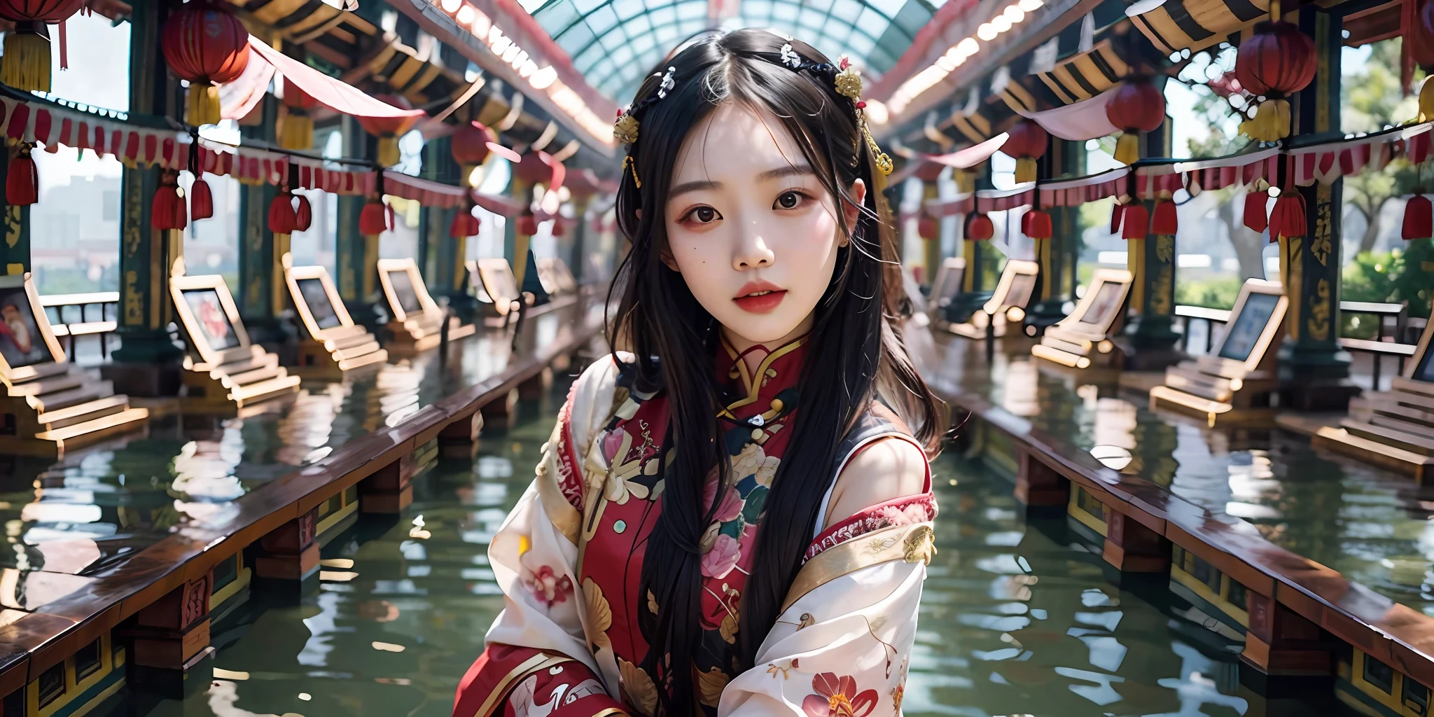 girl from China. Her fair skin reflects the beauty of her homeland's diverse landscapes and rich history. Li Wei's almond-shaped, expressive eyes, like the sparkling rivers, hold the wisdom and grace of Chinese culture. Her sleek, black hair, often styled with elegance, symbolizes the nation's blend of tradition and modernity. A warm and genuine smile mirrors the Chinese hospitality and kindness. Li Wei embraces her country's deep-rooted traditions, from ancient pagodas to vibrant festivals. With her love for calligraphy, traditional arts, and delectable cuisine, she epitomizes China's captivating allure and enduring spirit, making her an unforgettable representation of the country's beauty.concept art, extremely detailed, ultra hd, hdr, 8k, cinematic, dramatic lighting ray tracing reflections, unreal render --v 4 --ar 3:2