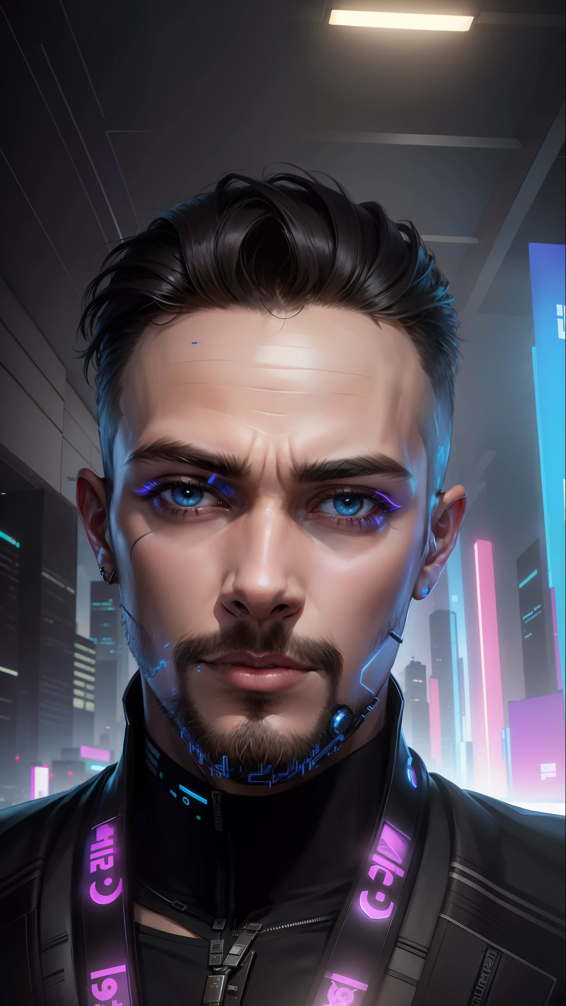 Change background, cyberpunk handsome boy, realistic handsome face, 8K, ultra realistic,