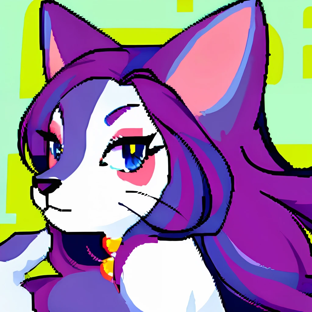 Pixel furry girl